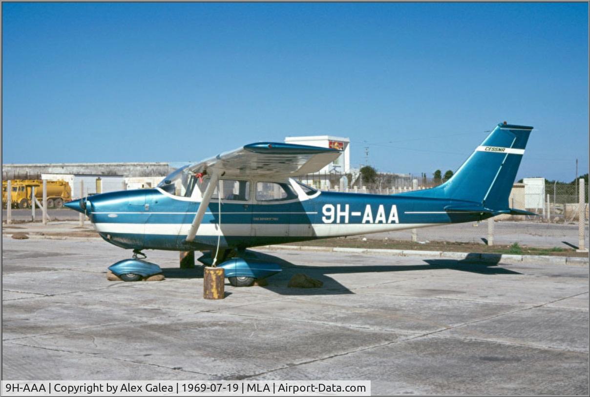 9H-AAA, 1969 Reims F172H Skyhawk C/N 0606, 9H-AAA was first independent Malta country  aircraft registration before sold to UK and based at Shoreham as G-BCHJ