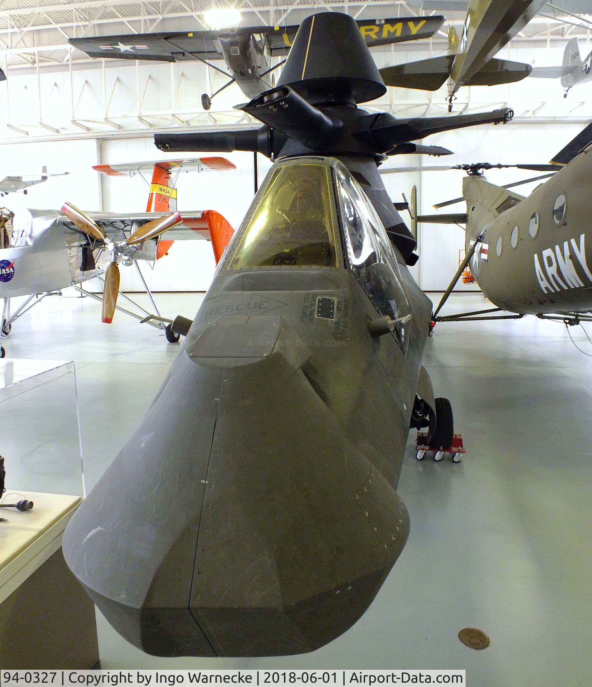 94-0327, 1995 Boeing-Sikorsky RAH-66A Comanche C/N 66-001, Boeing-Sikorsky YRAH-66A Comanche first prototype (minus rotor blades) at the US Army Aviation Museum, Ft. Rucker