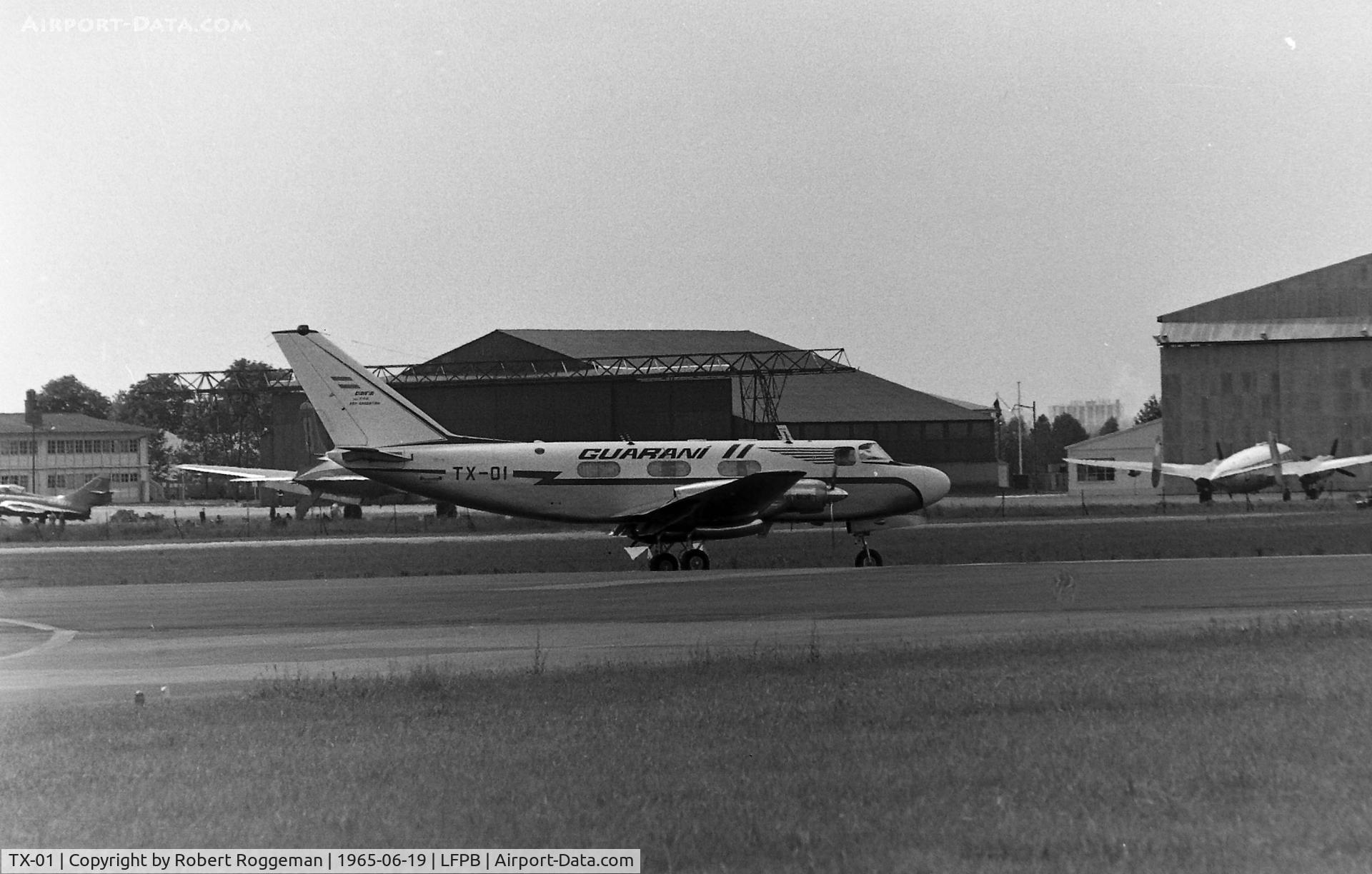 TX-01, FMA IA-50 Guaraní II C/N 01, PARIS AIRSHOW.GUARANI.