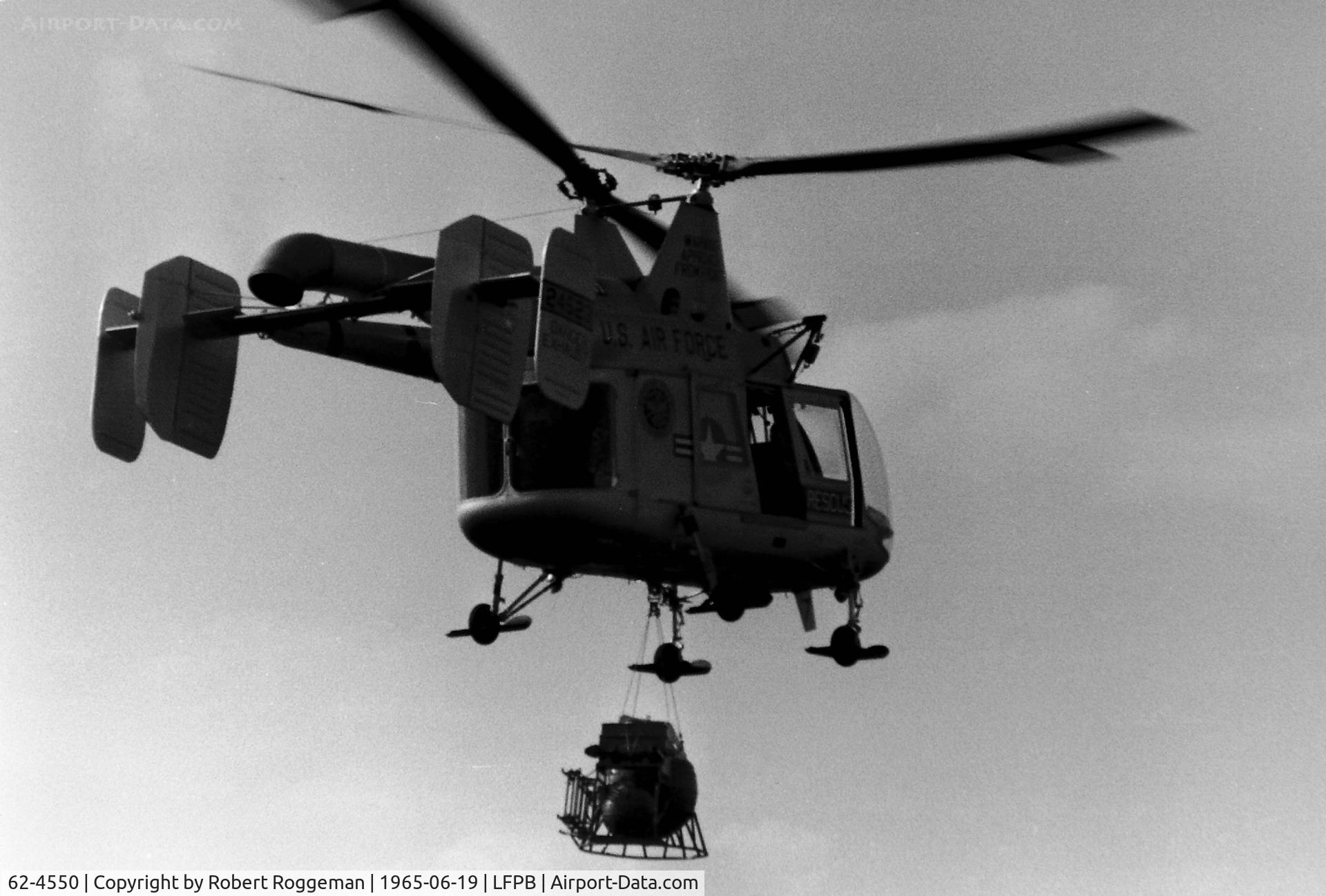 62-4550, 1962 Kaman HH-43B Huskie C/N 176, PARIS AIRSHOW.USAF 40 ARRW DET 8.