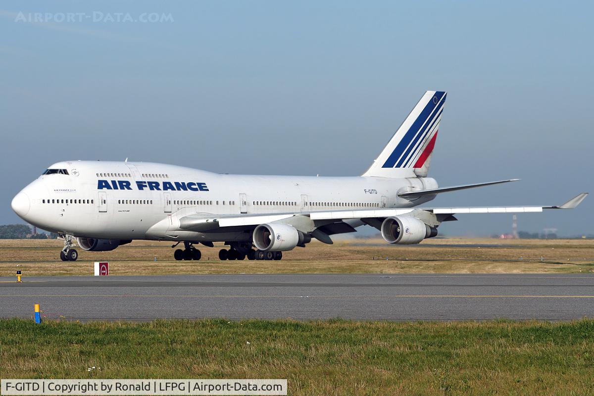 F-GITD, 1992 Boeing 747-428 C/N 25600, at cdg