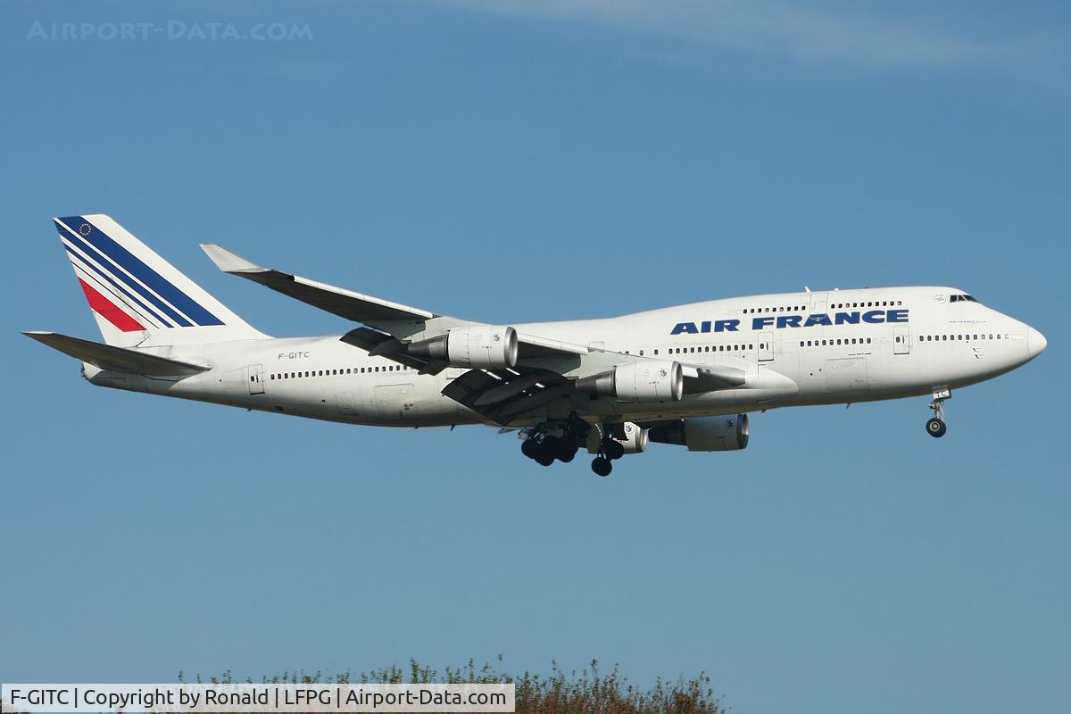 F-GITC, 1991 Boeing 747-428 C/N 25344, at cdg