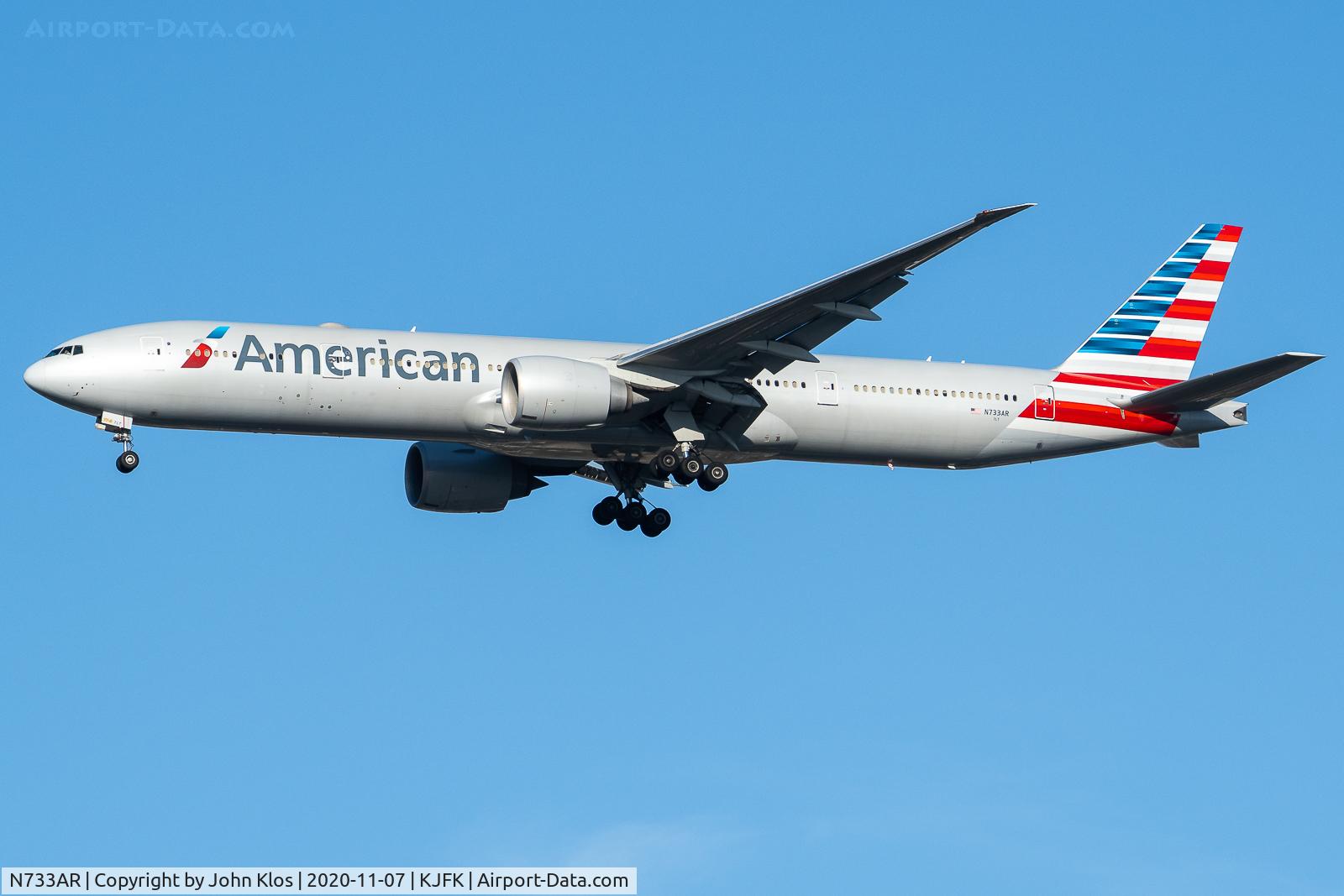 N733AR, 2015 Boeing 777-323/ER C/N 33524, AAL Trip-7, 300 arriving JFK