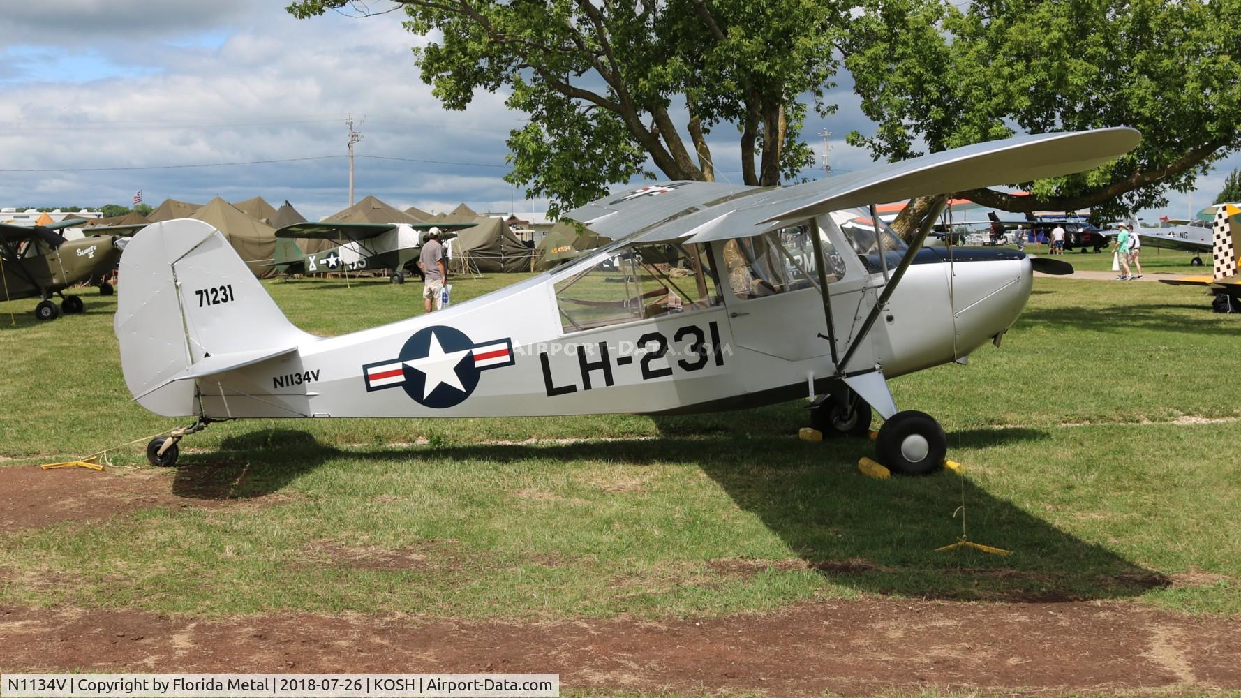 N1134V, 1946 Aeronca 7AC Champion C/N 7BCM-444, EAA OSH 2018
