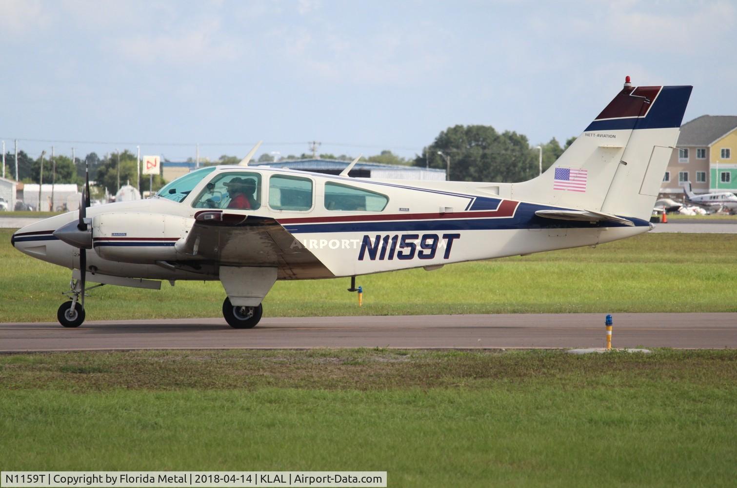 N1159T, 1974 Beech 95-B55 (T42A) Baron C/N TC-1784, SNF LAL 2018