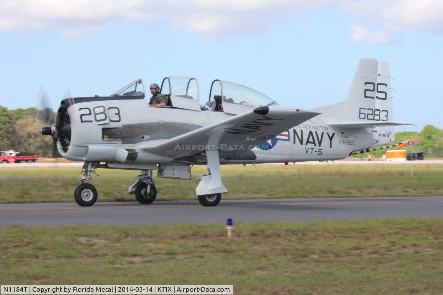 N1184T, 1958 North American T-28C Trojan C/N 252-46 (146283), TICO 2014