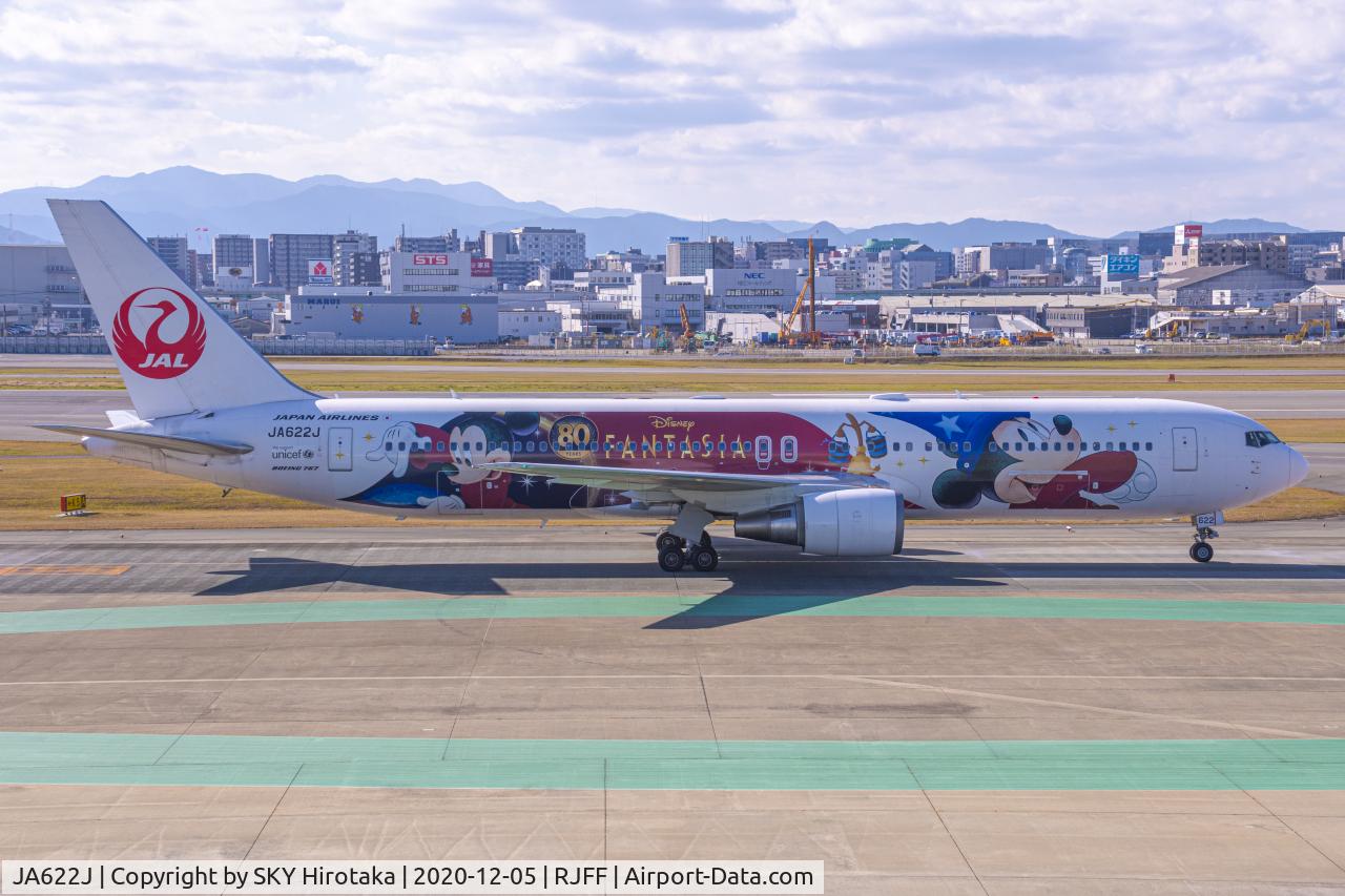 JA622J, 2009 Boeing 767-346/ER C/N 37549, Arrived at Fukuoka Airport
