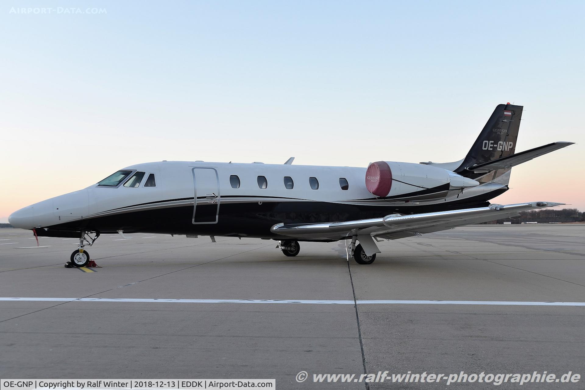 OE-GNP, 2009 Cessna 560 Citation XLS+ C/N 560-6017, Cessna 560XL Citation XLS+ - FTY ABC Bedarfsflug - 560-6017 - OEGNP - 13.12.2018 - CGN