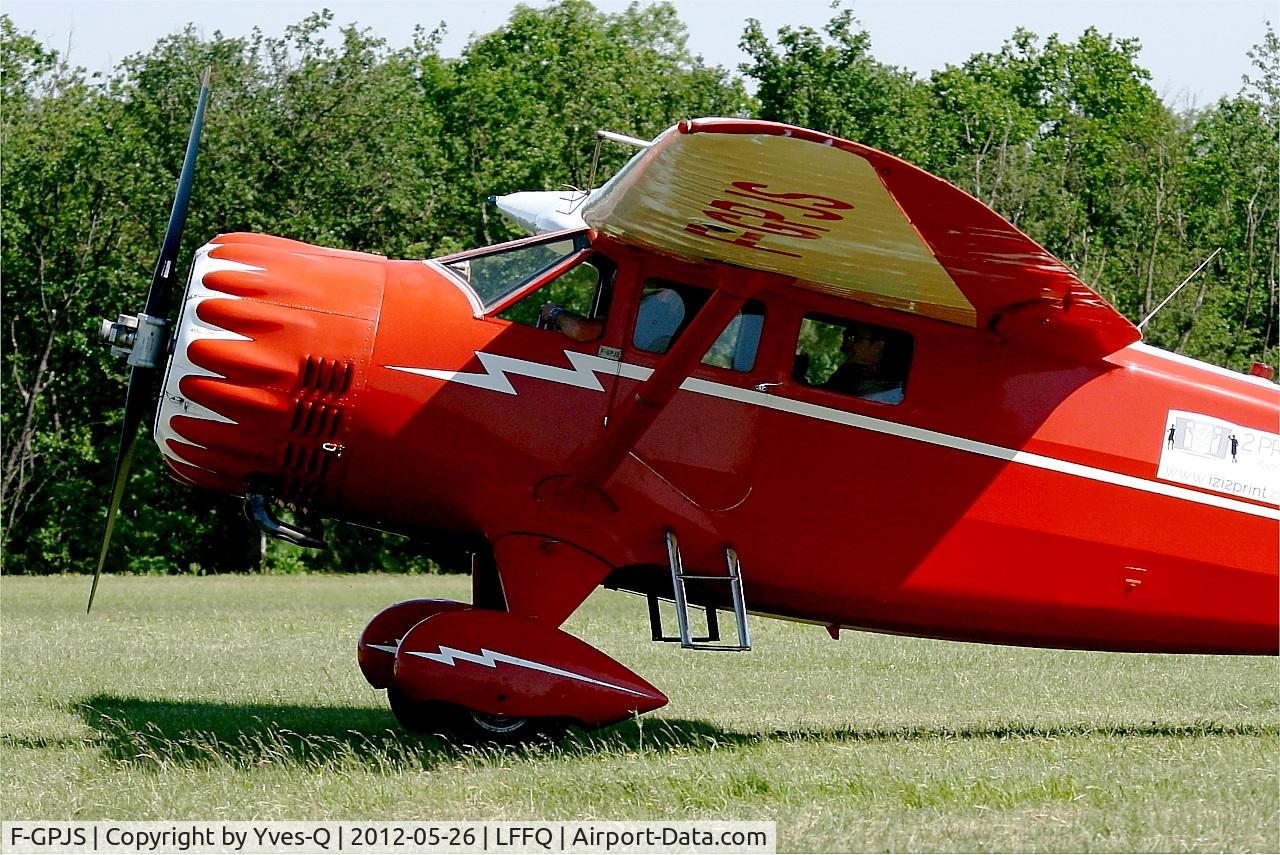 F-GPJS, 1937 Stinson SR-10C Reliant C/N 3-5846, Stinson SR-10C Reliant, Taxiing, La Ferté-Alais Airfield (LFFQ) Air Show 2012