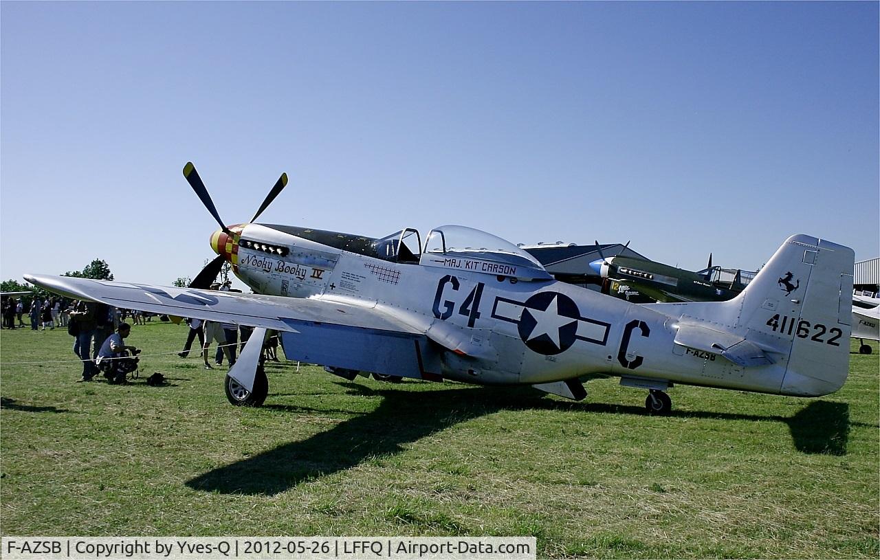 F-AZSB, 1944 North American P-51D Mustang C/N 122-40967, North American P-51D Mustang, Static park, La Ferté-Alais (LFFQ) Air show 2012