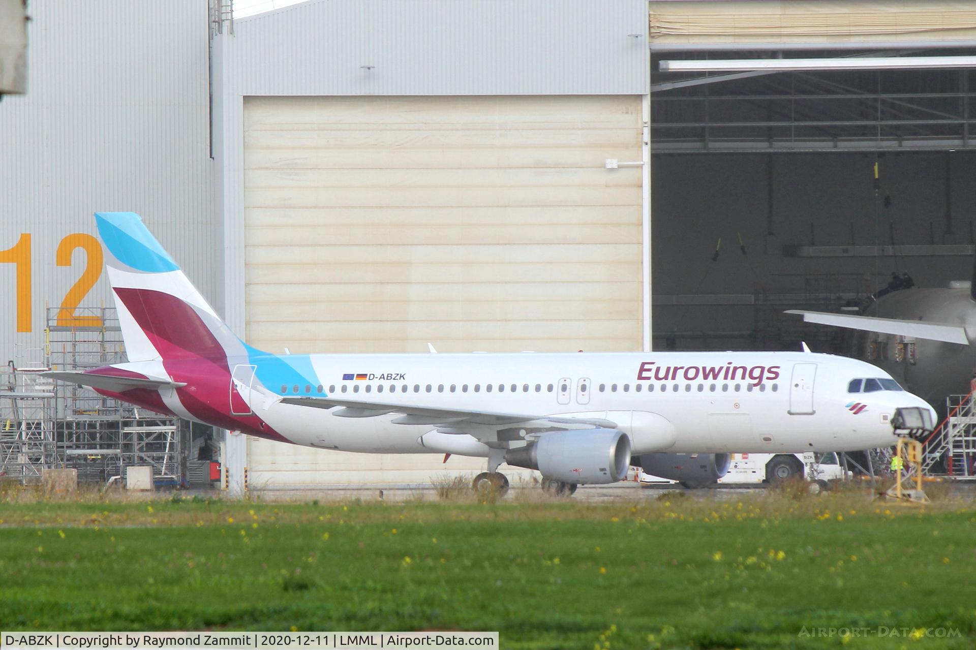 D-ABZK, 2007 Airbus A320-216 C/N 3213, A320 D-ABZK Eurowings