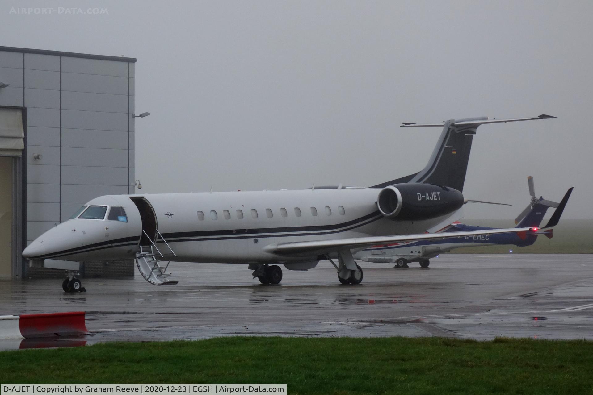 D-AJET, 2017 Embraer EMB-135BJ Legacy 650E C/N 14501227, Parked at Norwich.