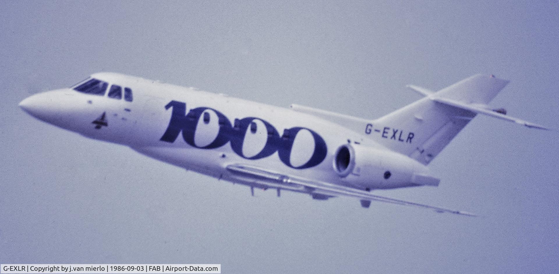 G-EXLR, 1990 British Aerospace BAe.125-1000B C/N 258151, scan from slide