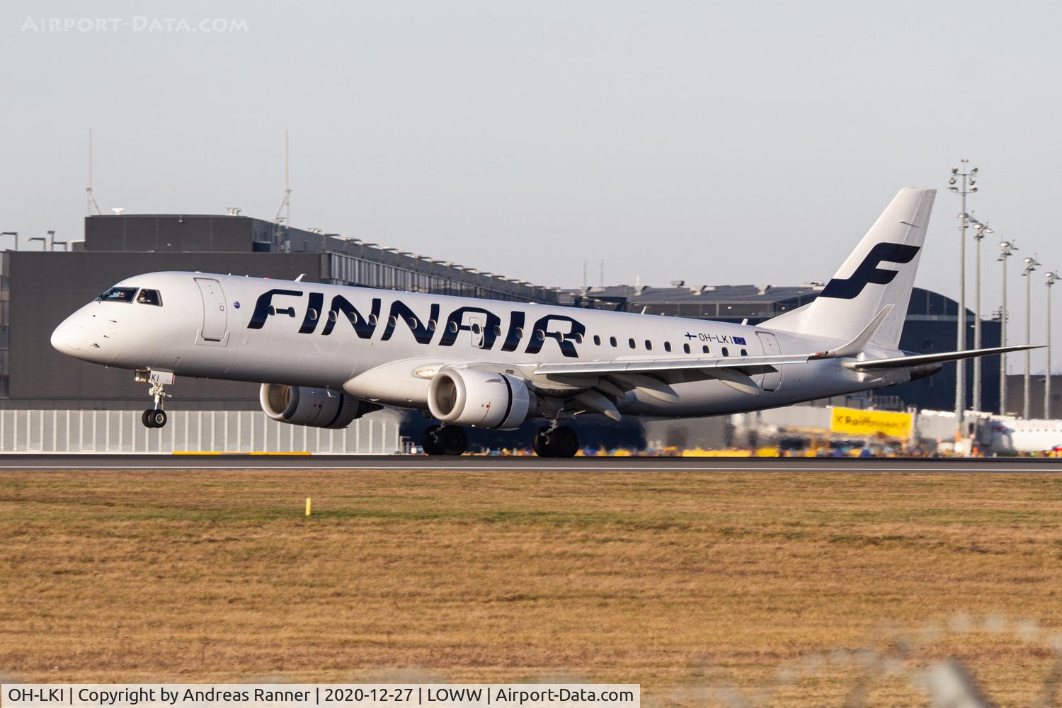 OH-LKI, 2007 Embraer 190AR (ERJ-190-100IGW) C/N 19000117, Finnair ERJ-190
