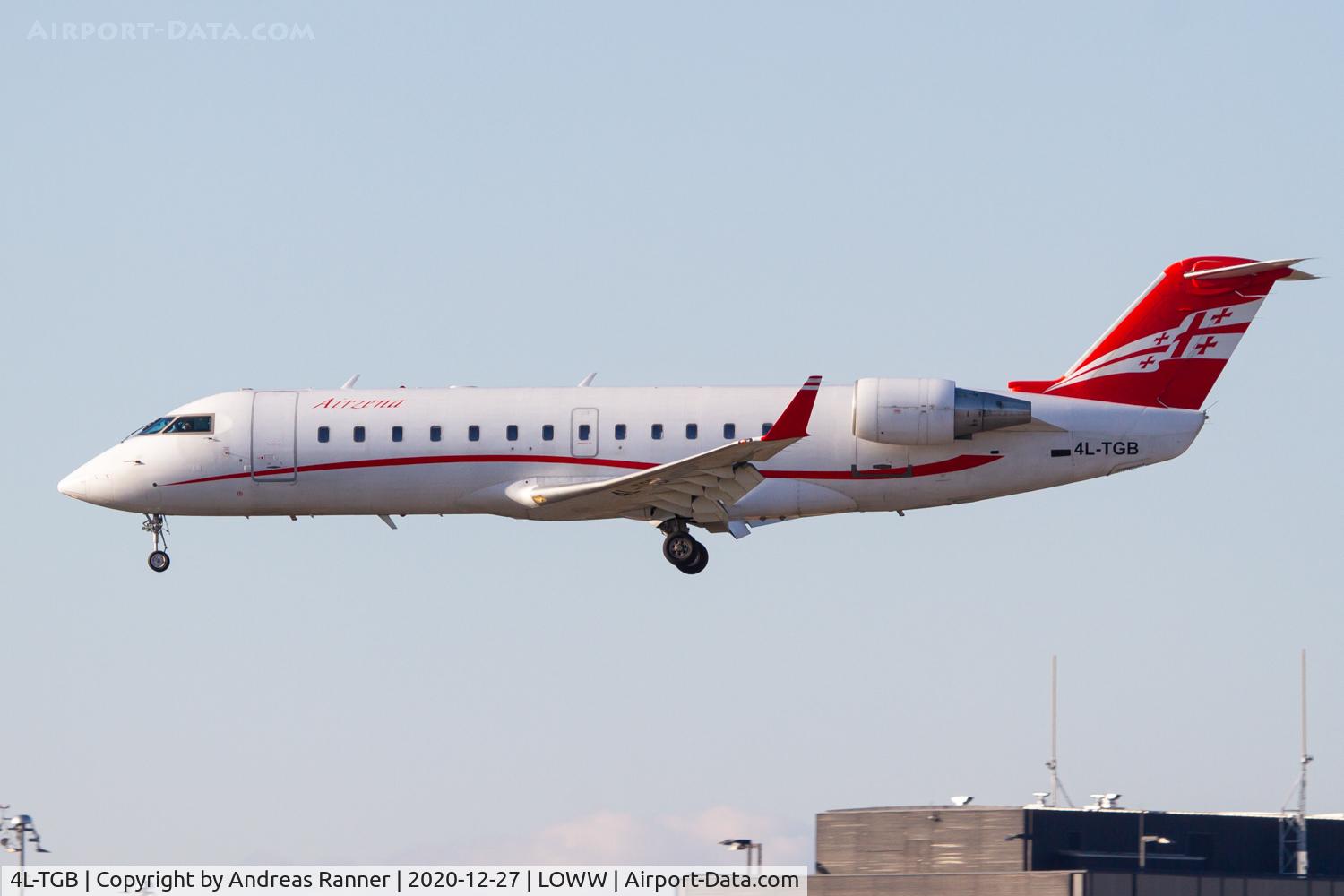 4L-TGB, 2000 Canadair CRJ-200LR (CL-600-2B19) C/N 7442, Airzena Georgian Airways CRJ-200