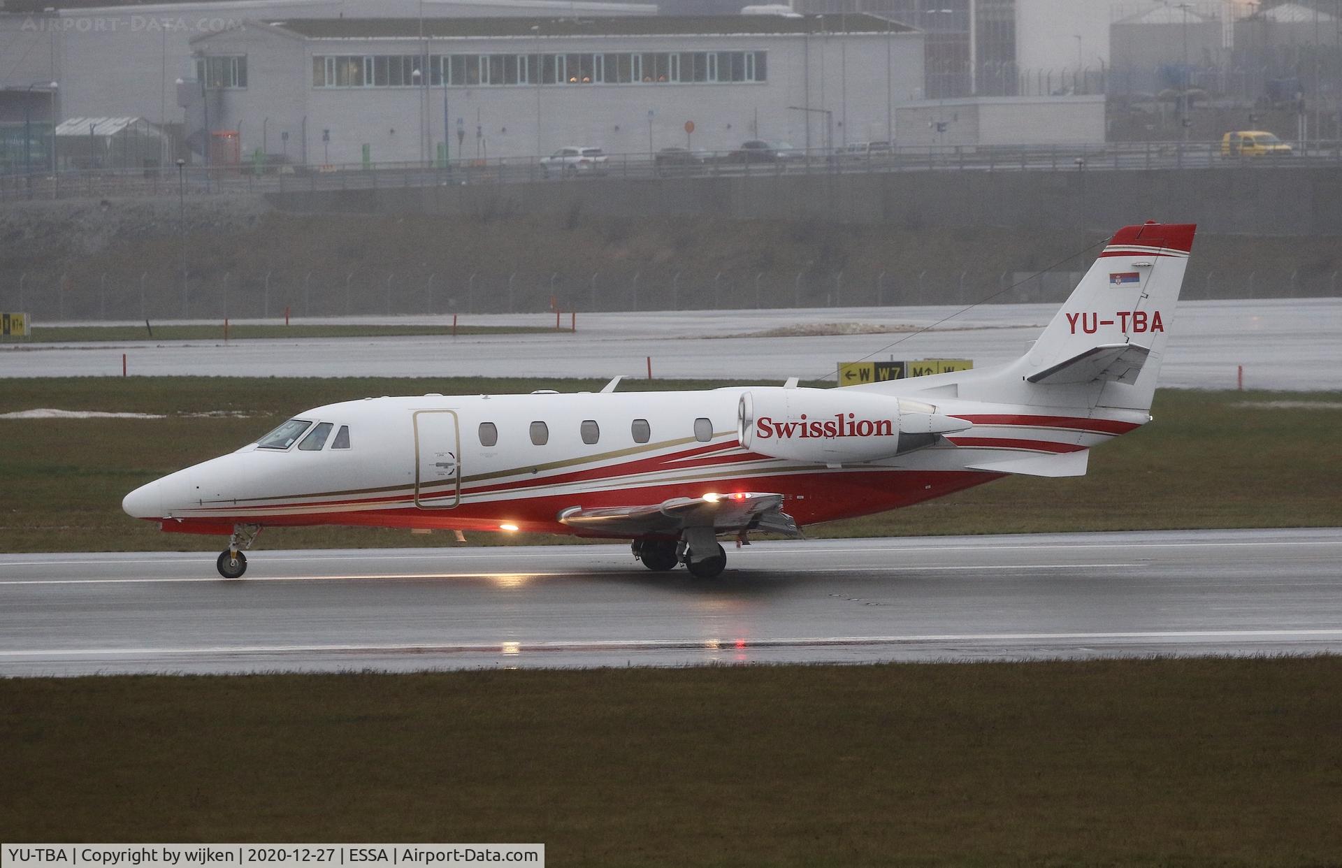 YU-TBA, 2018 Cessna 560XL Citation XLS+ C/N 560-6249, RWY 19L
