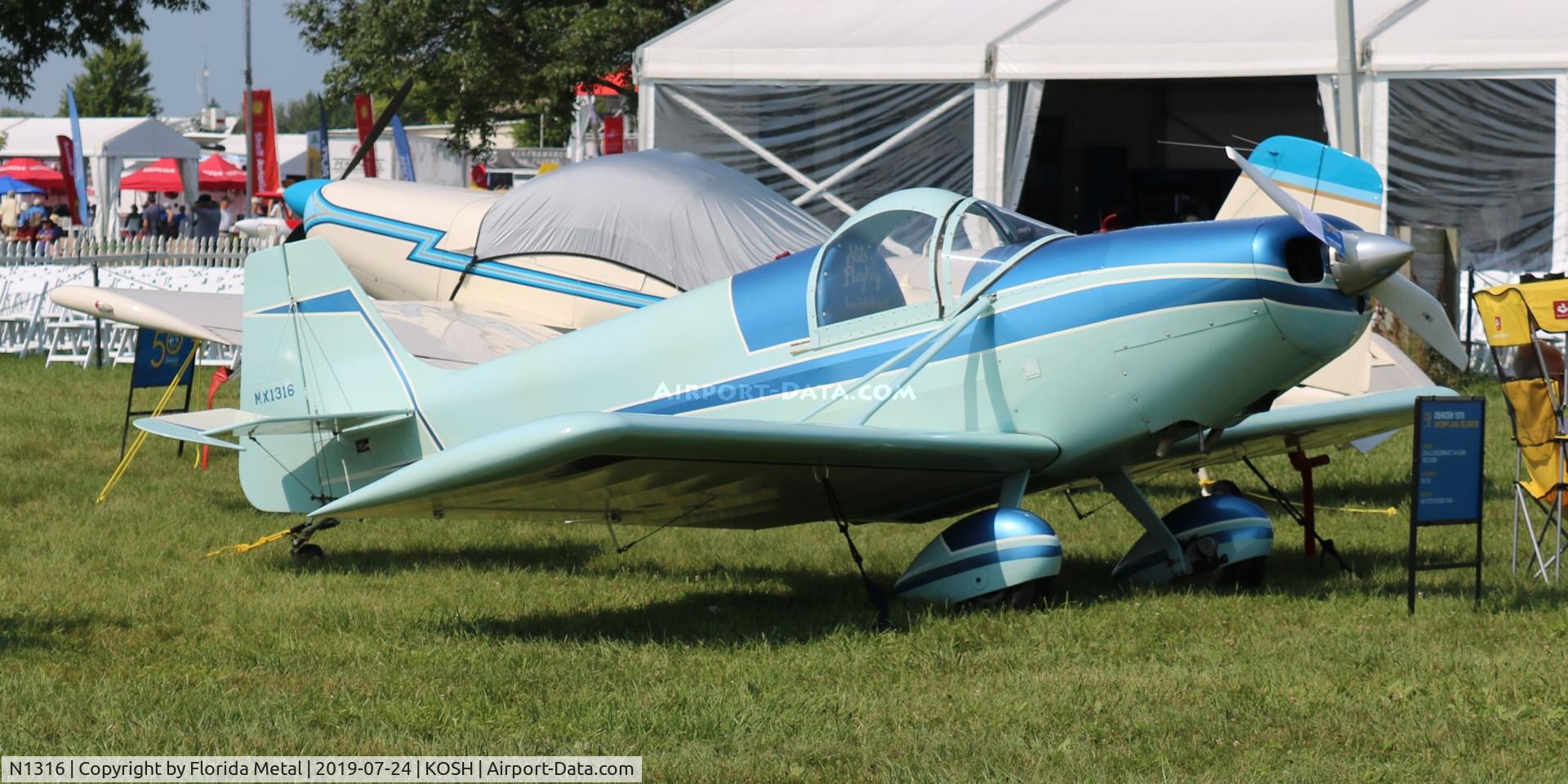 N1316, 1967 Stits SA-3A Playboy C/N P-665, EAA OSH 2019