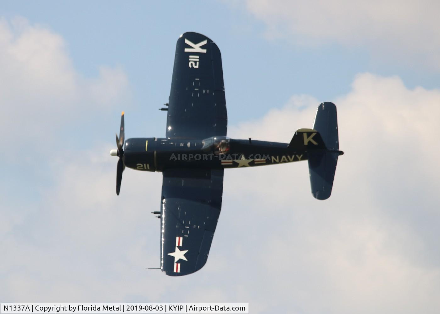 N1337A, 1952 Vought F4U-7 Corsair C/N 977, TOM YIP 2019