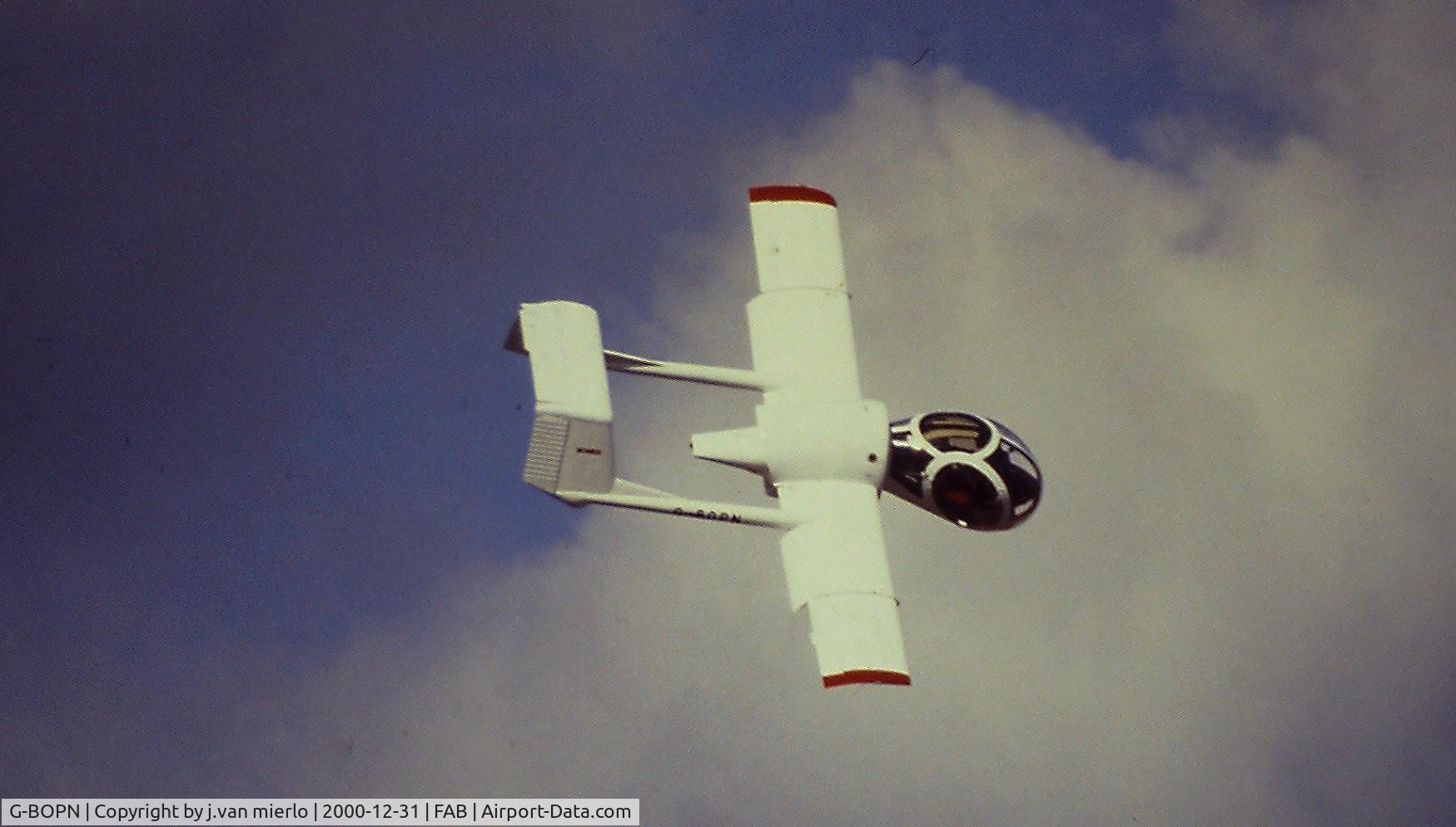 G-BOPN, 1990 Brooklands Aerospace Optica Srs 301 C/N 020, scan from slide