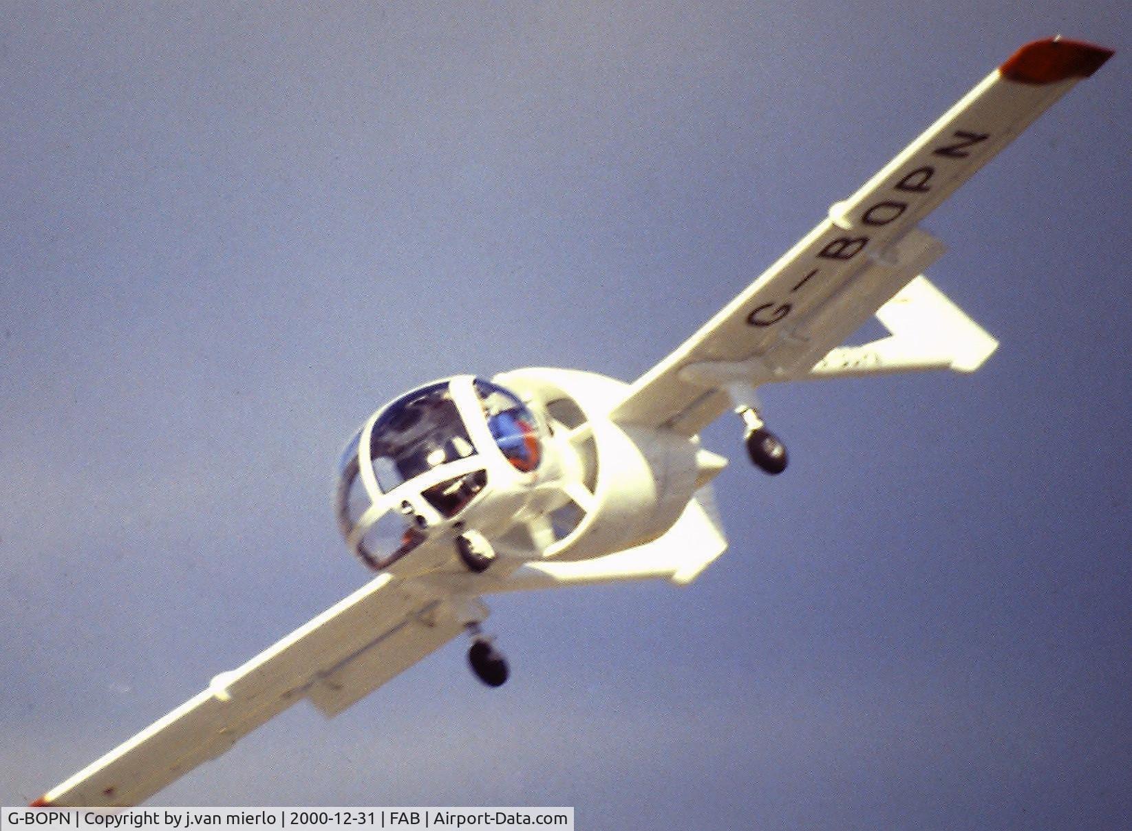 G-BOPN, 1990 Brooklands Aerospace Optica Srs 301 C/N 020, scan fromslide