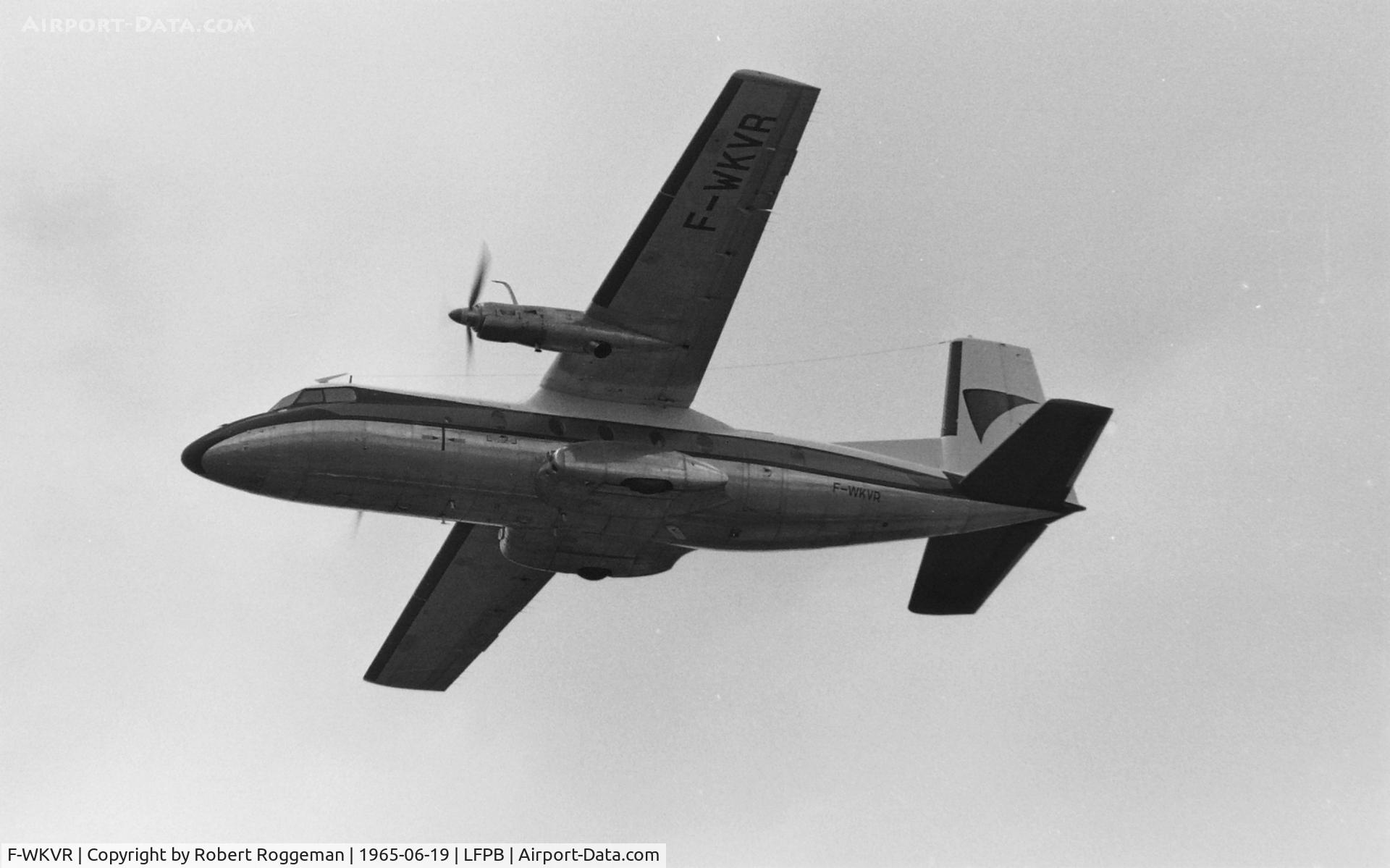 F-WKVR, 1962 Nord 262 C/N 01, PARIS AIRSHOW.