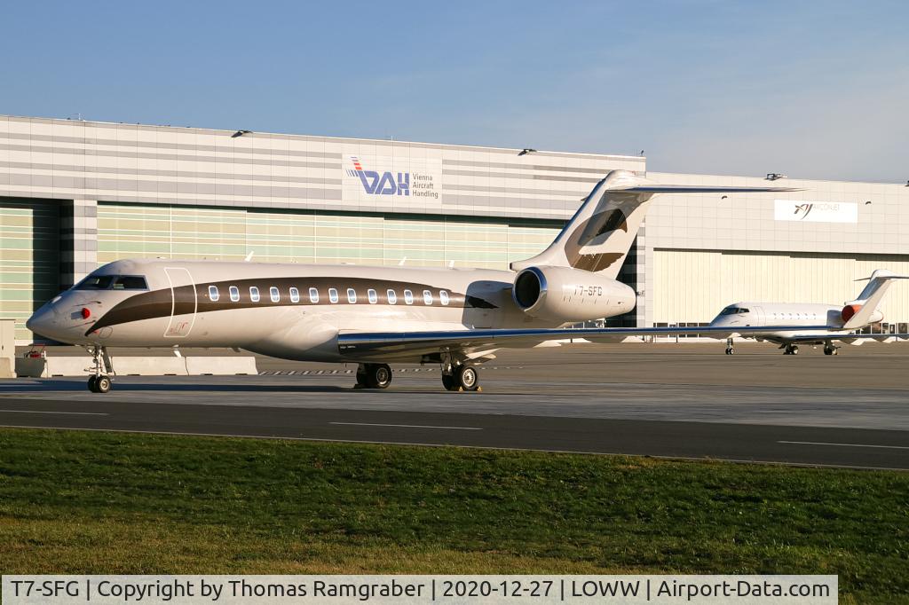 T7-SFG, 2014 Bombardier BD-700-1A10 Global 6000 C/N 9609, private Bombardier Global 6000
