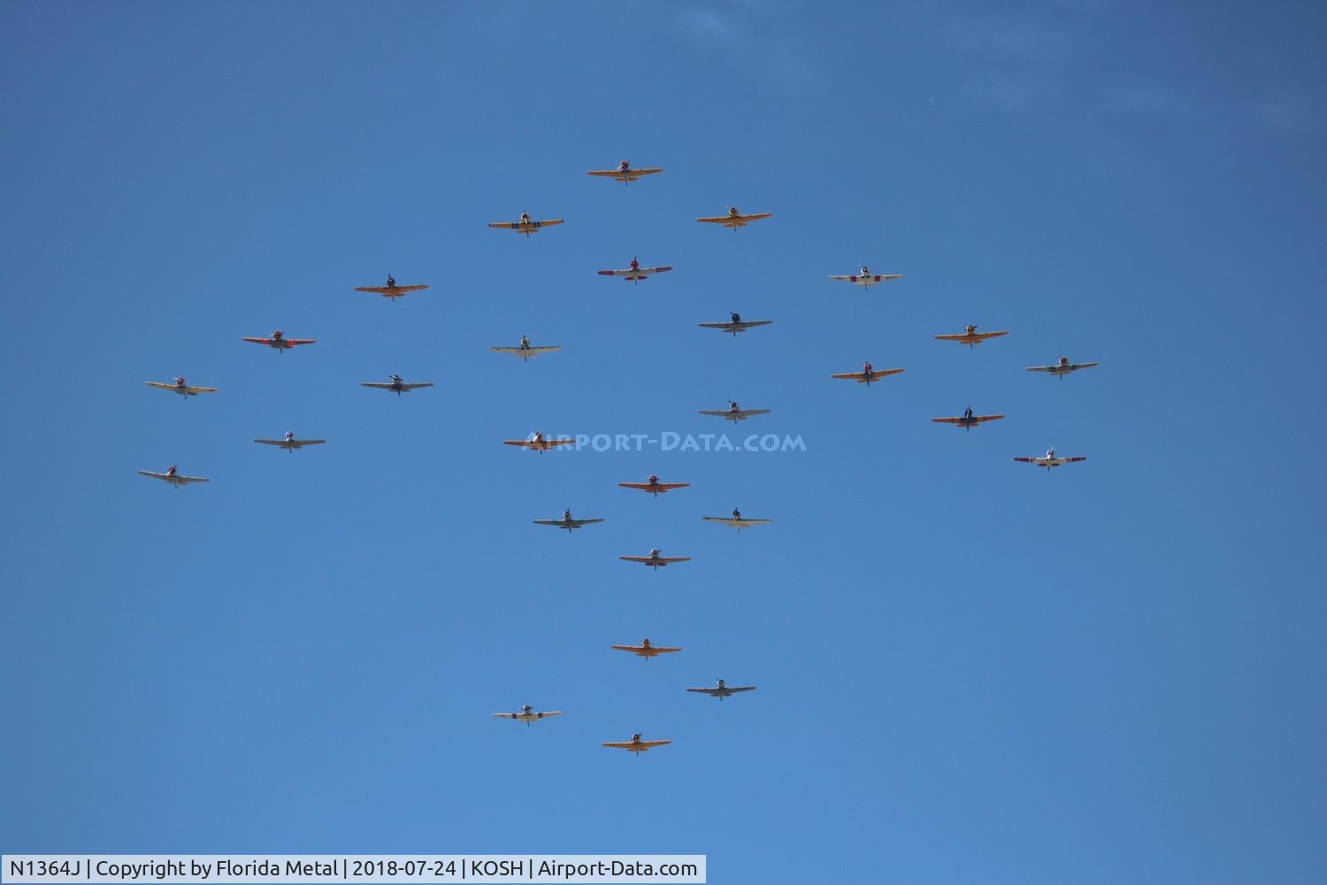 N1364J, 1951 North American T-6G Texan C/N 188-71, EAA OSH 2018