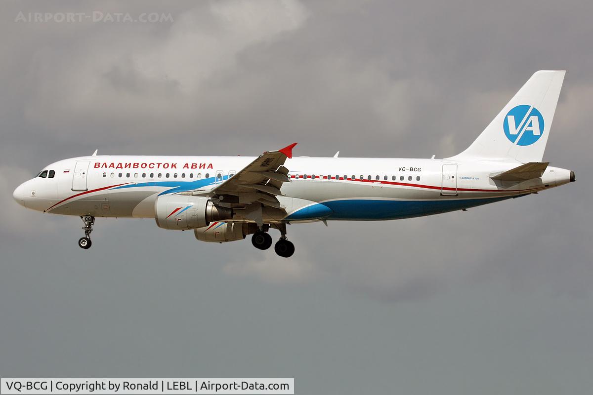 VQ-BCG, 2000 Airbus A320-214 C/N 1200, at el prat