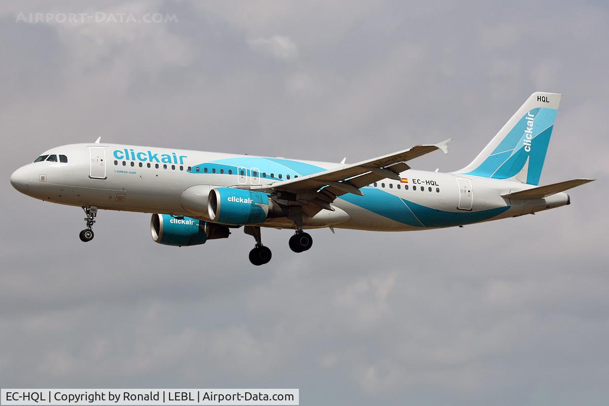 EC-HQL, 2001 Airbus A320-214 C/N 1461, at el prat