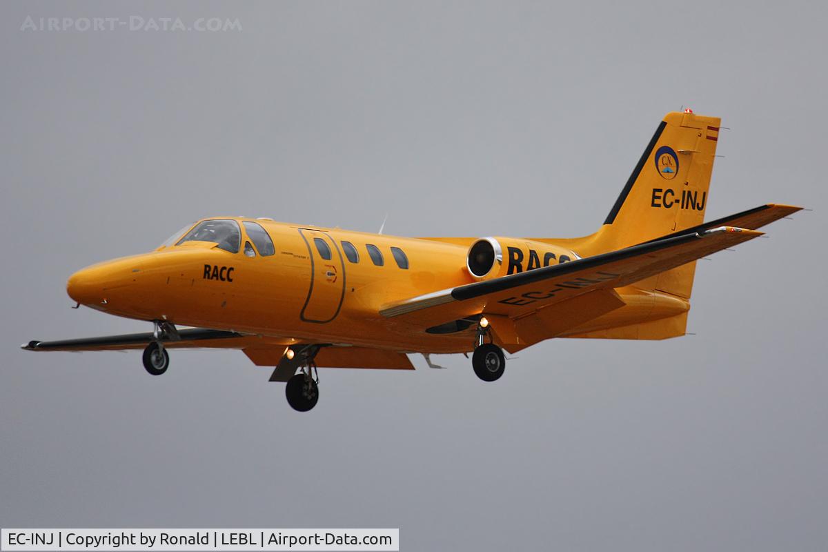 EC-INJ, Cessna 501 Citation I/SP C/N 501-0086, at el prat