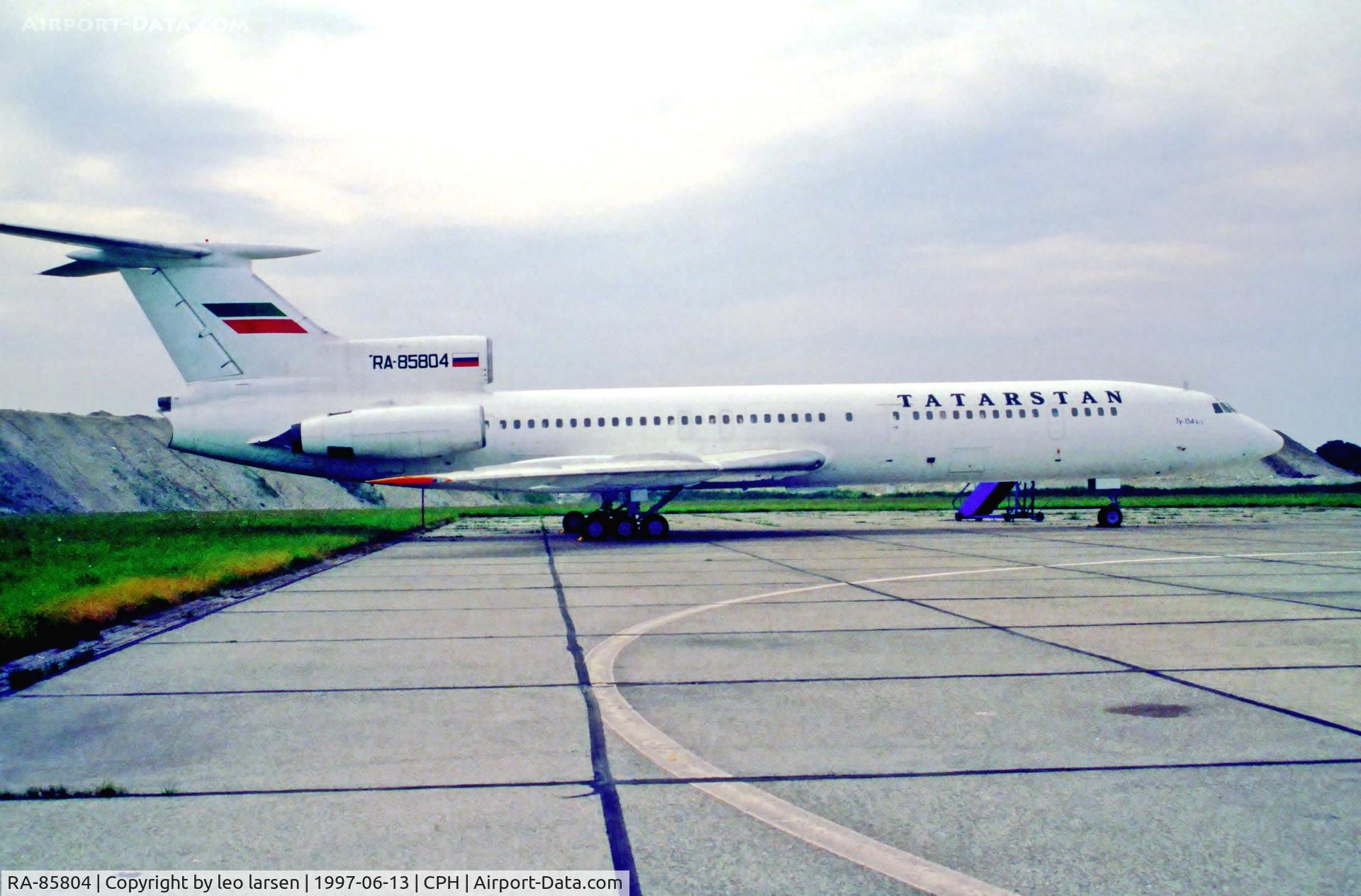 RA-85804, 1981 Tupolev Tu-154B-2 C/N 81A517, Copenhagen 13.6.1997
