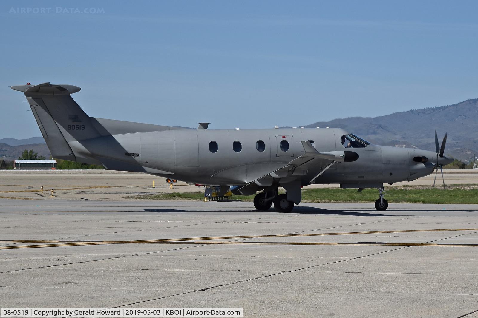 08-0519, 2008 Pilatus U-28A C/N 519, Taxiing on Bravo.