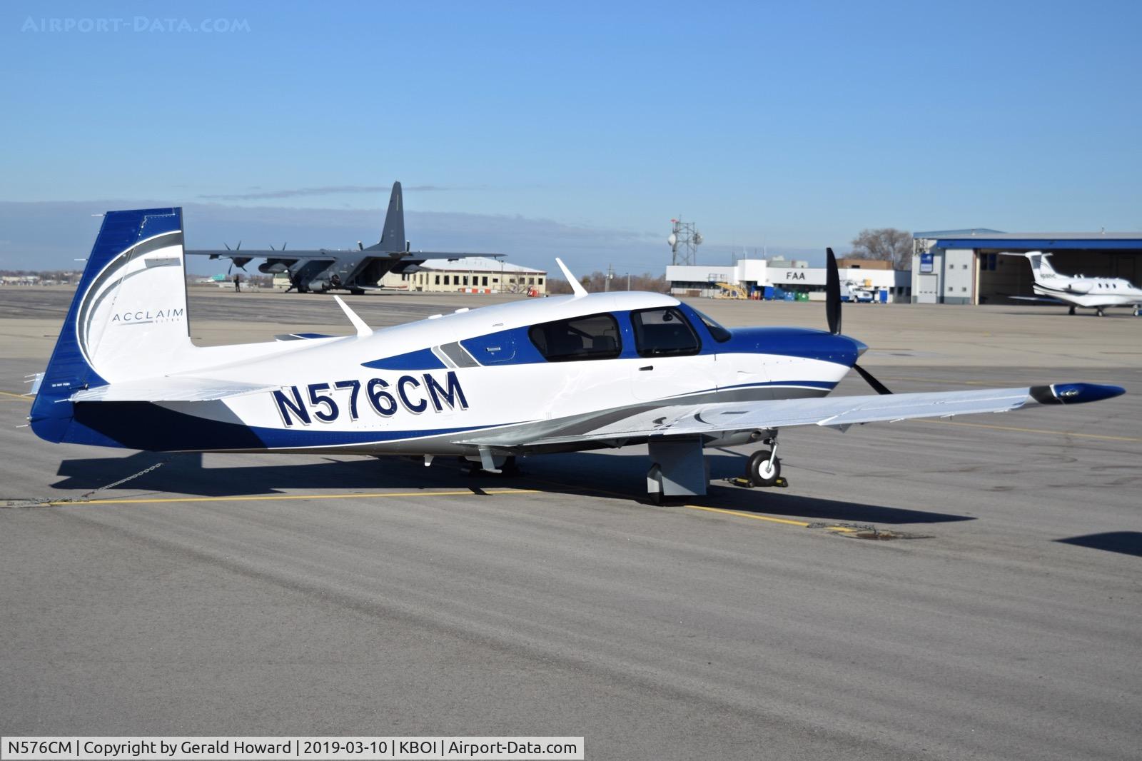 N576CM, 2019 Mooney M20V C/N 33-0015, Parked on north GA ramp.