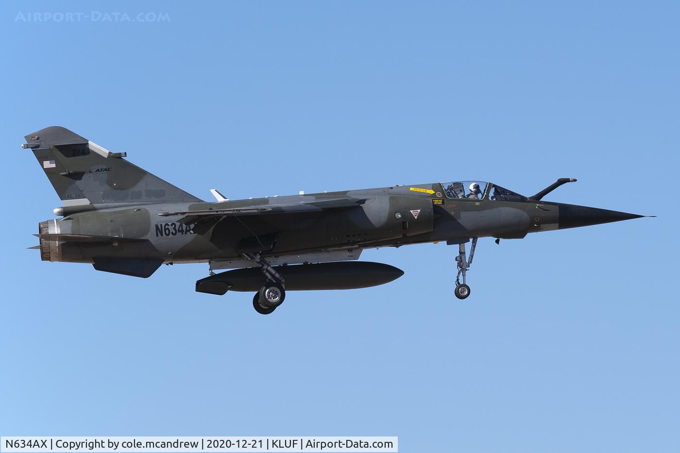N634AX, Dassault Mirage F.1CT C/N 274, Returning after working with Luke F35s