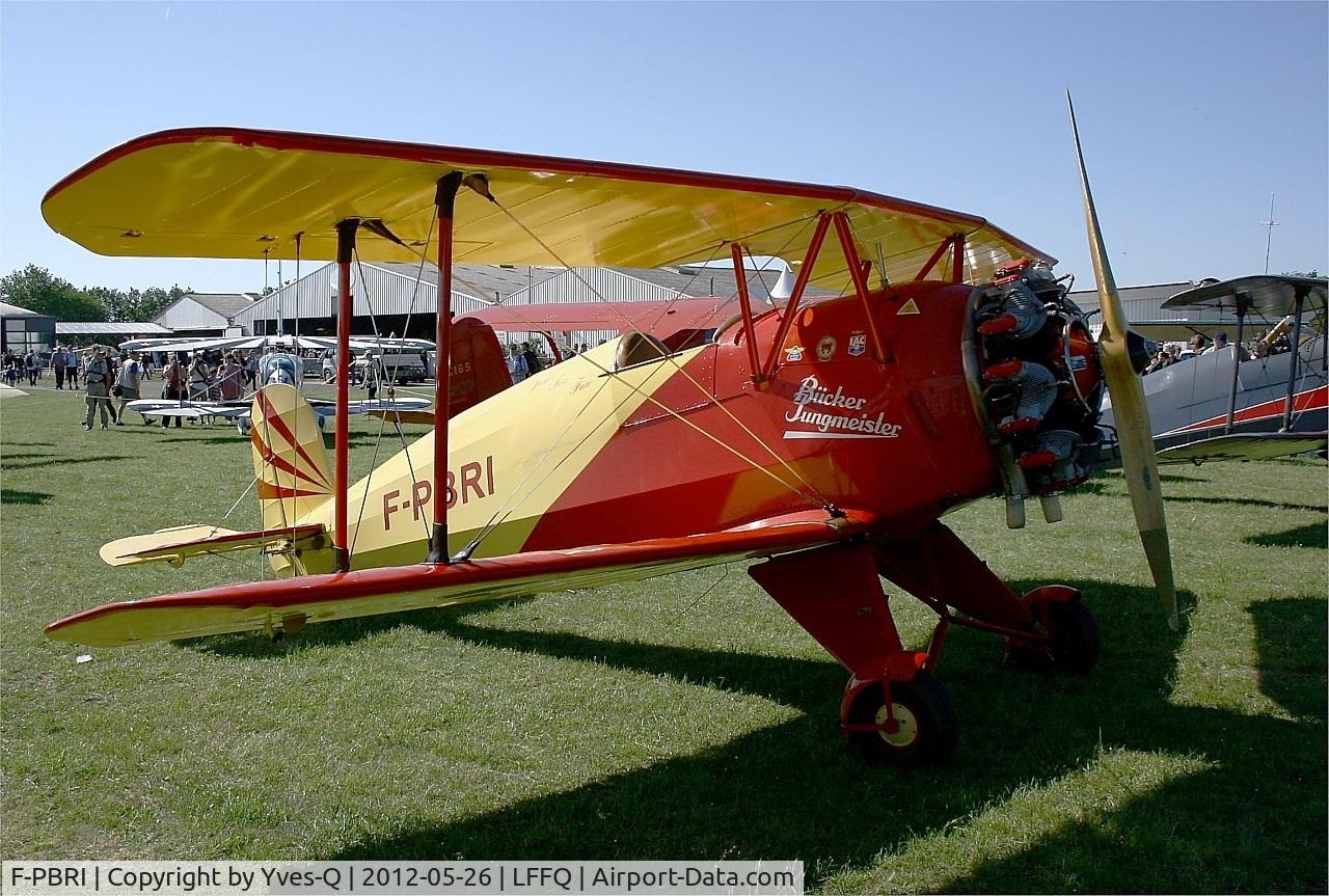 F-PBRI, 1937 Bucker Bu-133D-1 Jungmeister C/N 2008, Bucker Bu-133D-1 Jungmeister, Static display, La Ferté-Alais airfield (LFFQ) Airshow 2012