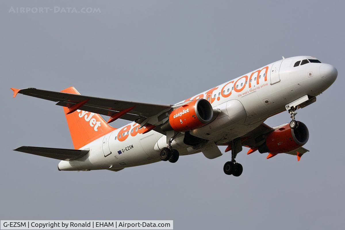 G-EZSM, 2003 Airbus A319-111 C/N 2062, at spl