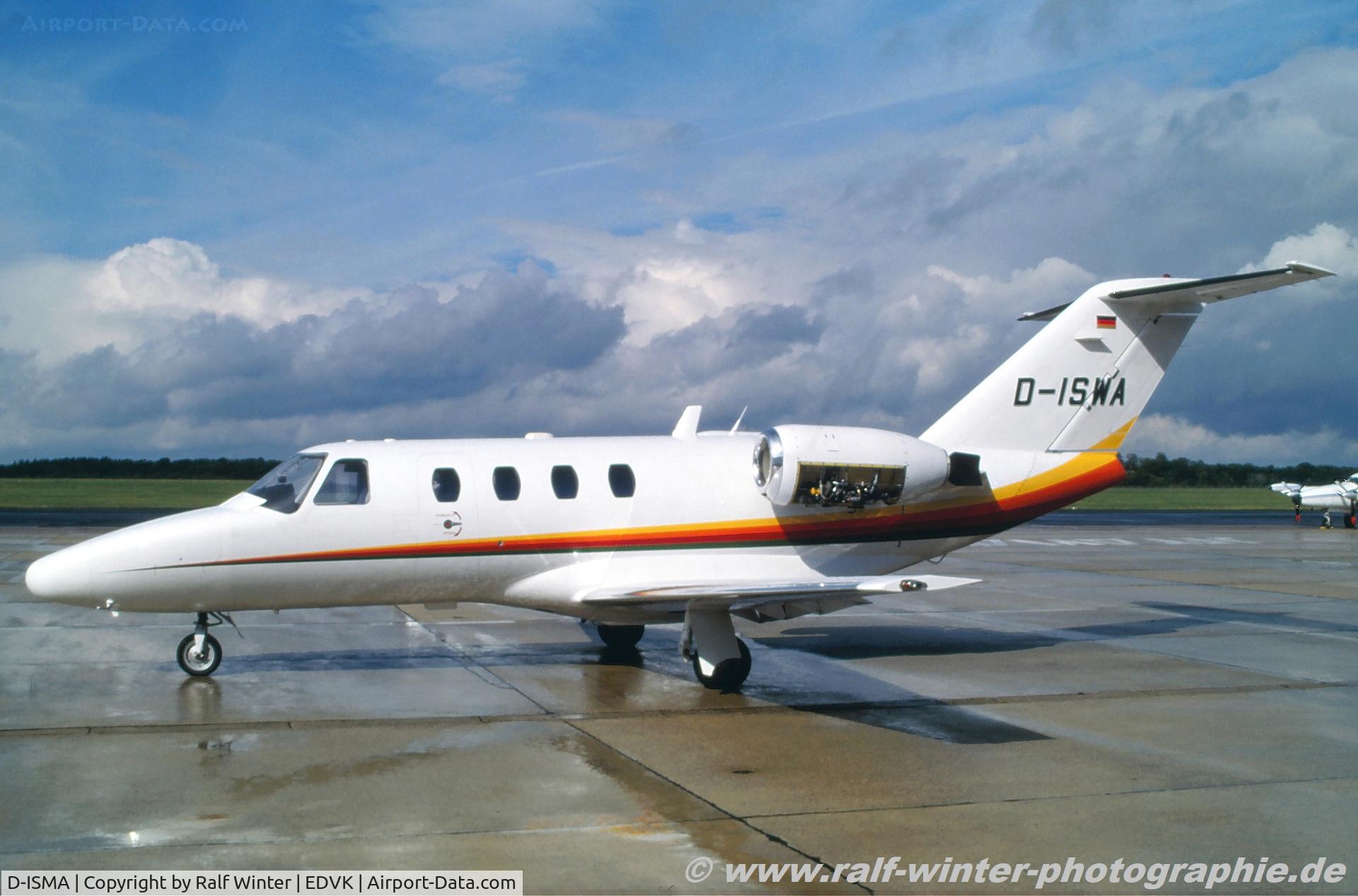 D-ISMA, 1997 Cessna 525 CitationJet 1 C/N 525-0236, Cessna 525 CitationJet 1 - Private - 525-0236 - D-ISMA - 1994 - EDVK