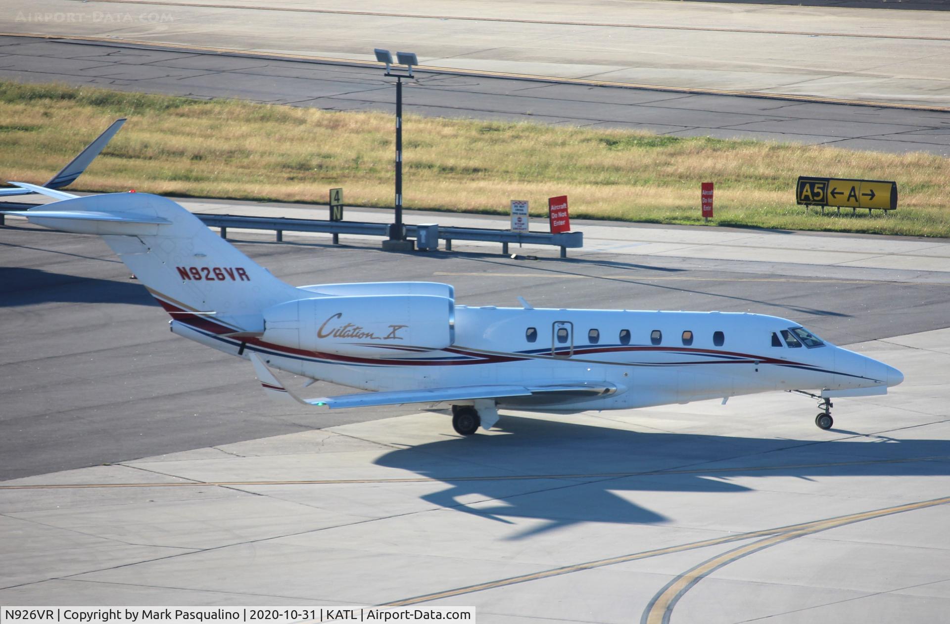 N926VR, 1997 Cessna 750 Citation X C/N 750-0026, Cessna 750