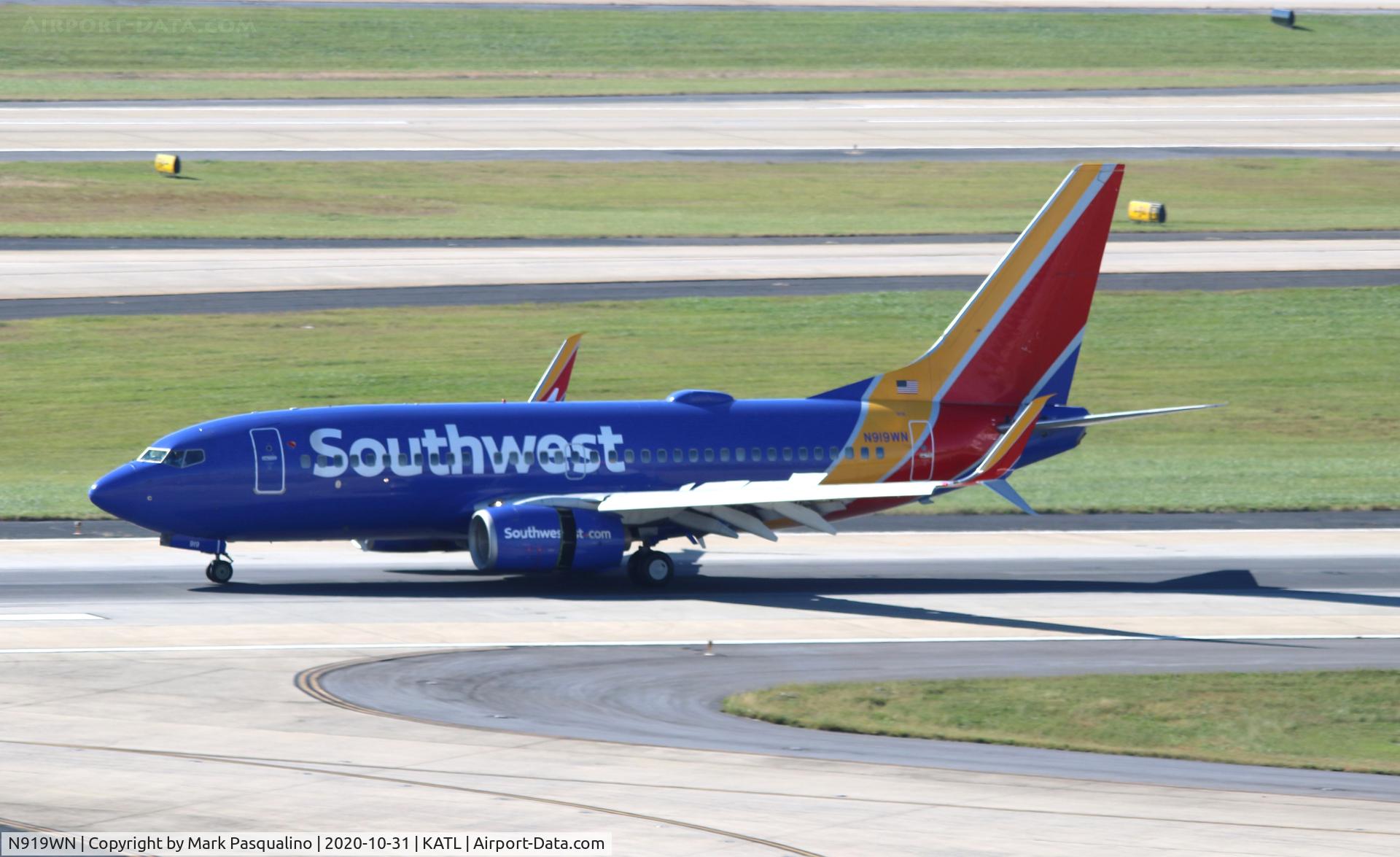 N919WN, 2008 Boeing 737-7H4 C/N 36625, Boeing 737-7H4