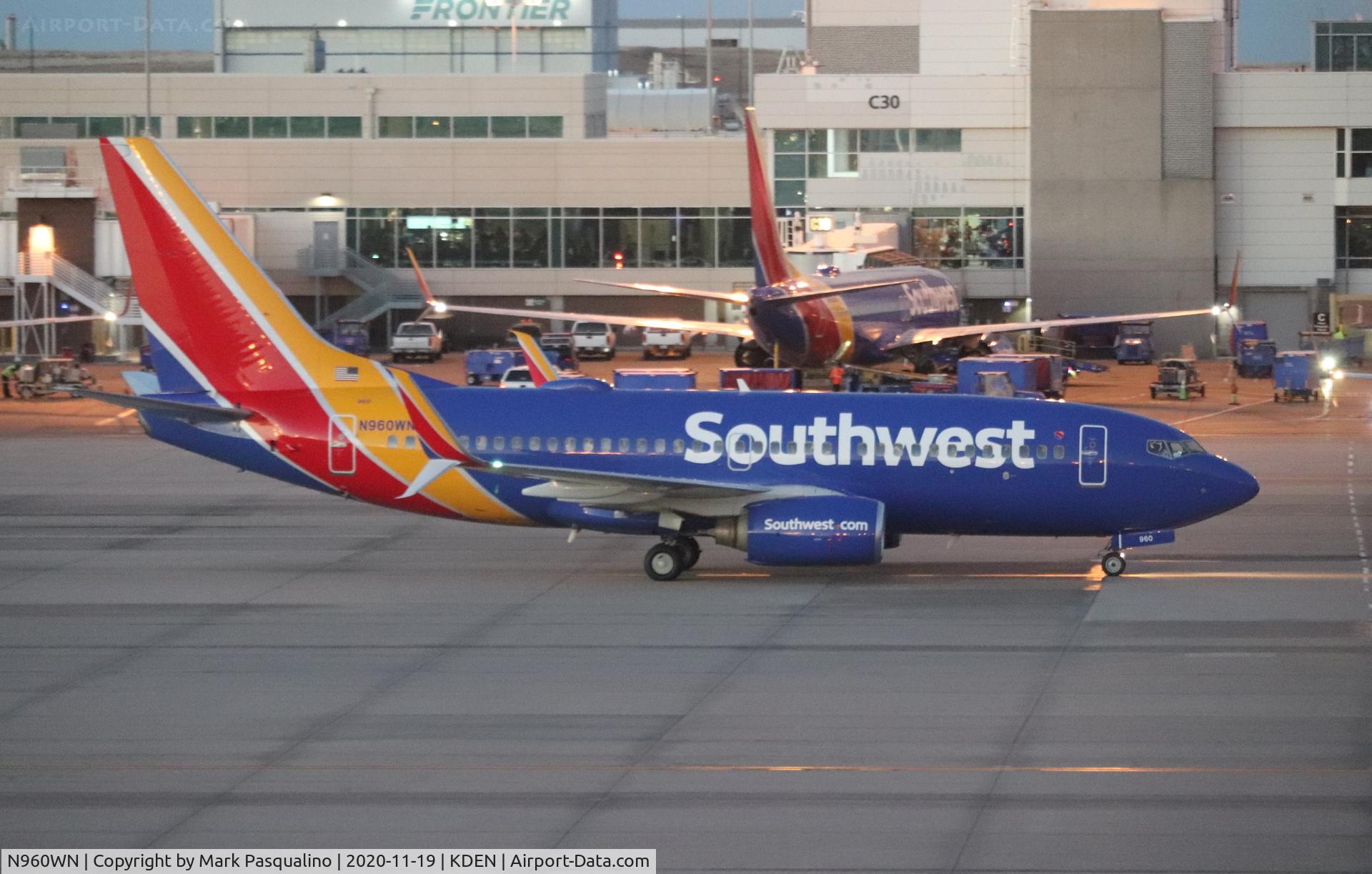 N960WN, 2011 Boeing 737-7H4 C/N 36675, Boeing 737-7H4