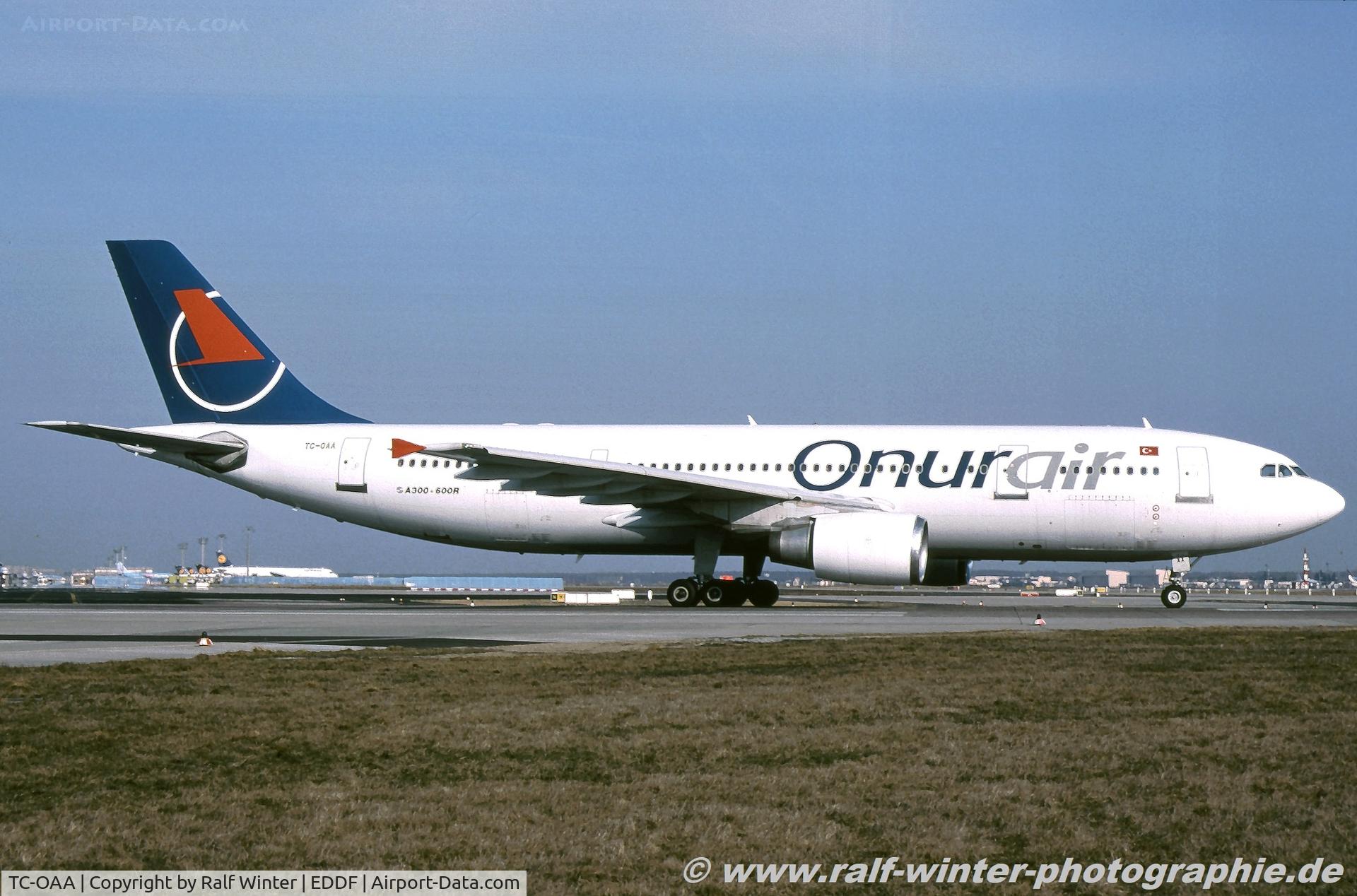 TC-OAA, 1994 Airbus A300B4-605R C/N 744, Airbus A300-605R - 8Q OHY Onur Air - 744 - TC-OAA