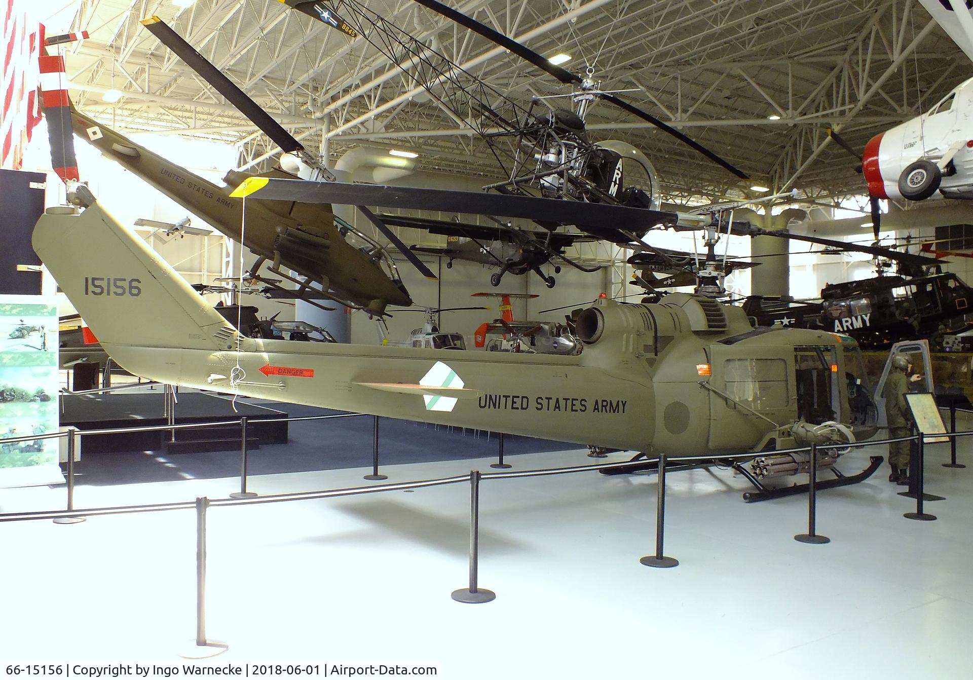 66-15156, 1966 Bell UH-1M Iroquois C/N 1884, Bell UH-1M Iroquois gunship at the US Army Aviation Museum, Ft. Rucker