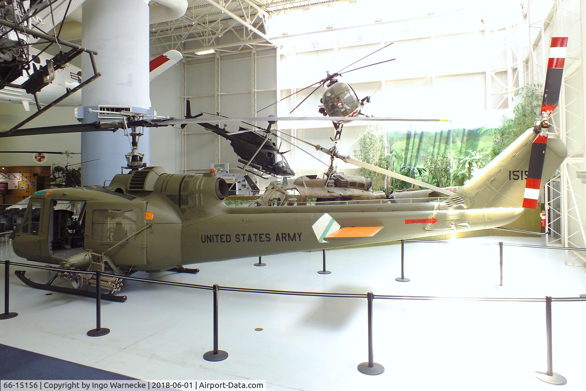 66-15156, 1966 Bell UH-1M Iroquois C/N 1884, Bell UH-1M Iroquois gunship at the US Army Aviation Museum, Ft. Rucker