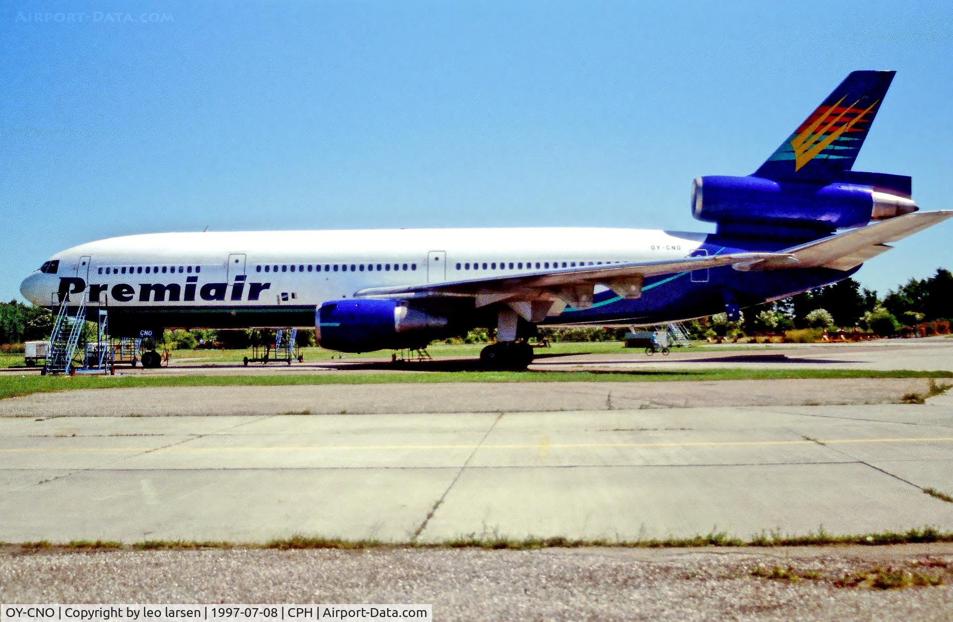 OY-CNO, 1978 McDonnell Douglas DC-10-30 C/N 46990, Copenhagen 8.7.1997