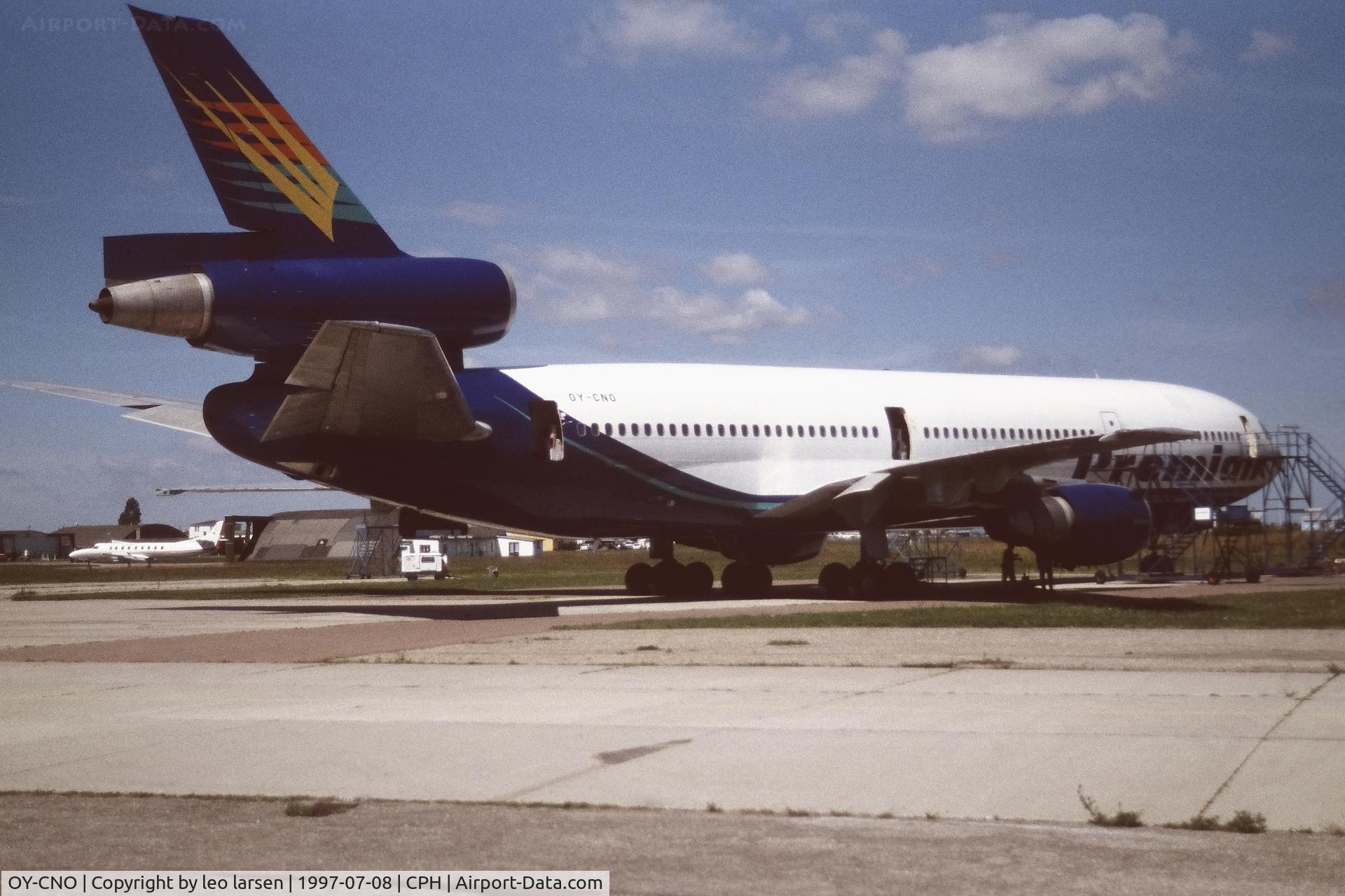 OY-CNO, 1978 McDonnell Douglas DC-10-30 C/N 46990, Copenhagen 8.7.1997