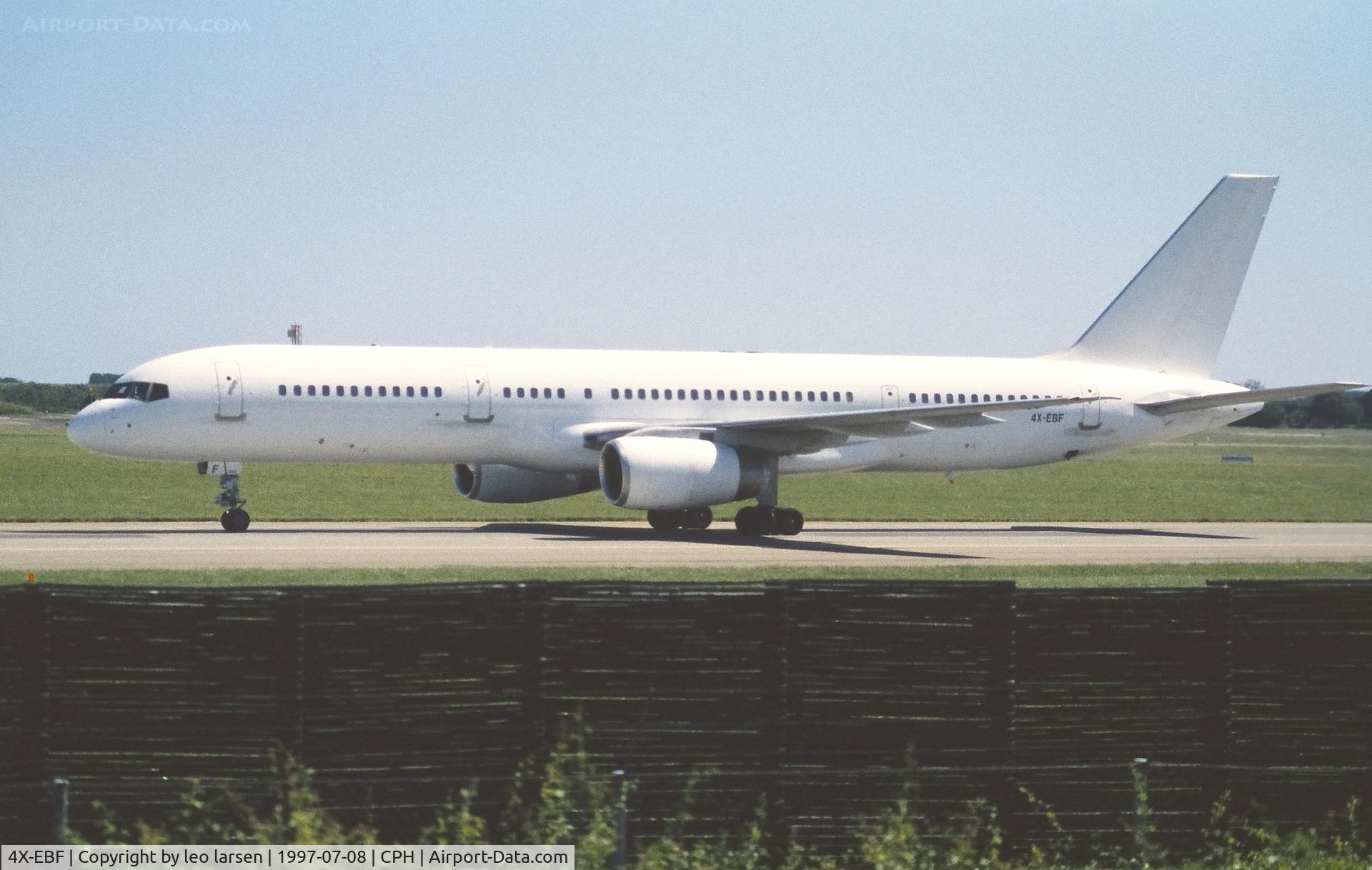 4X-EBF, 1988 Boeing 757-27B C/N 24136, Copenhagen 8.7.1997