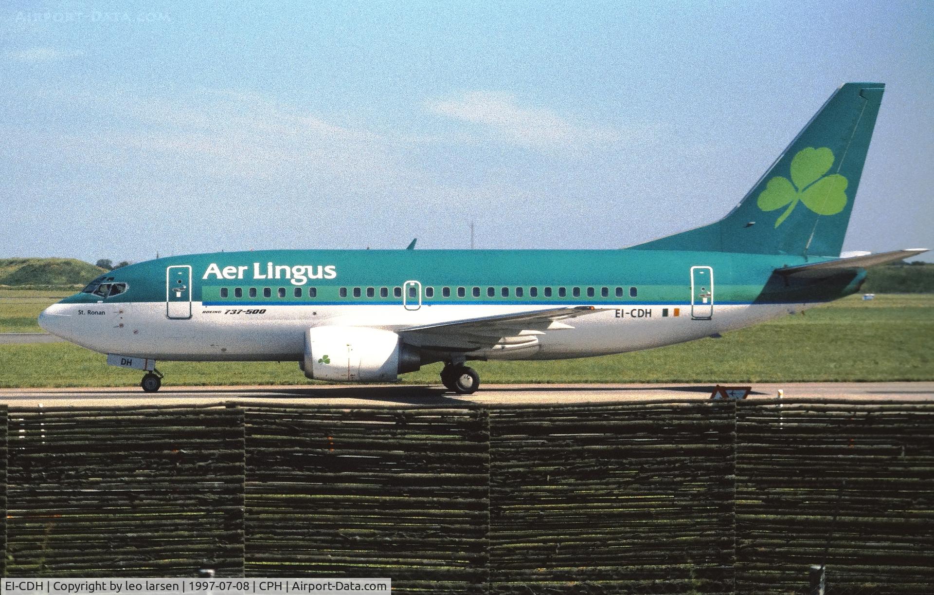 EI-CDH, 1992 Boeing 737-548 C/N 25739, Copenhagen 8.7.1997