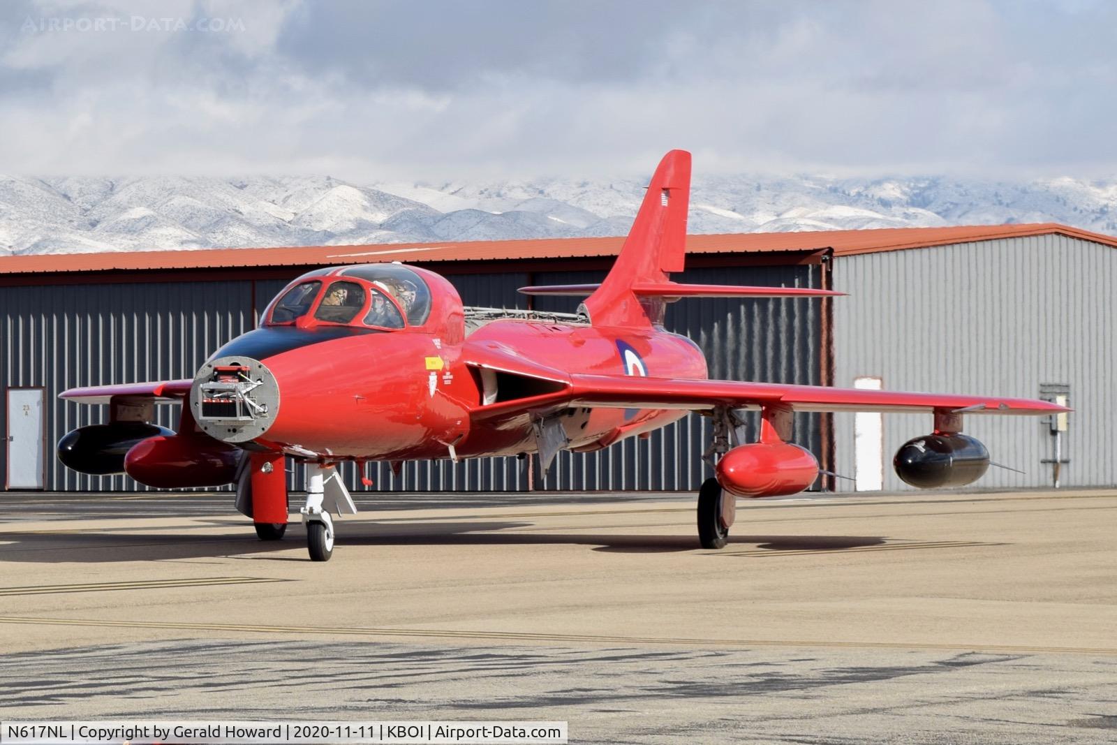 N617NL, 1959 Hawker Hunter T.7 C/N 41H-695449, On south GA ramp.