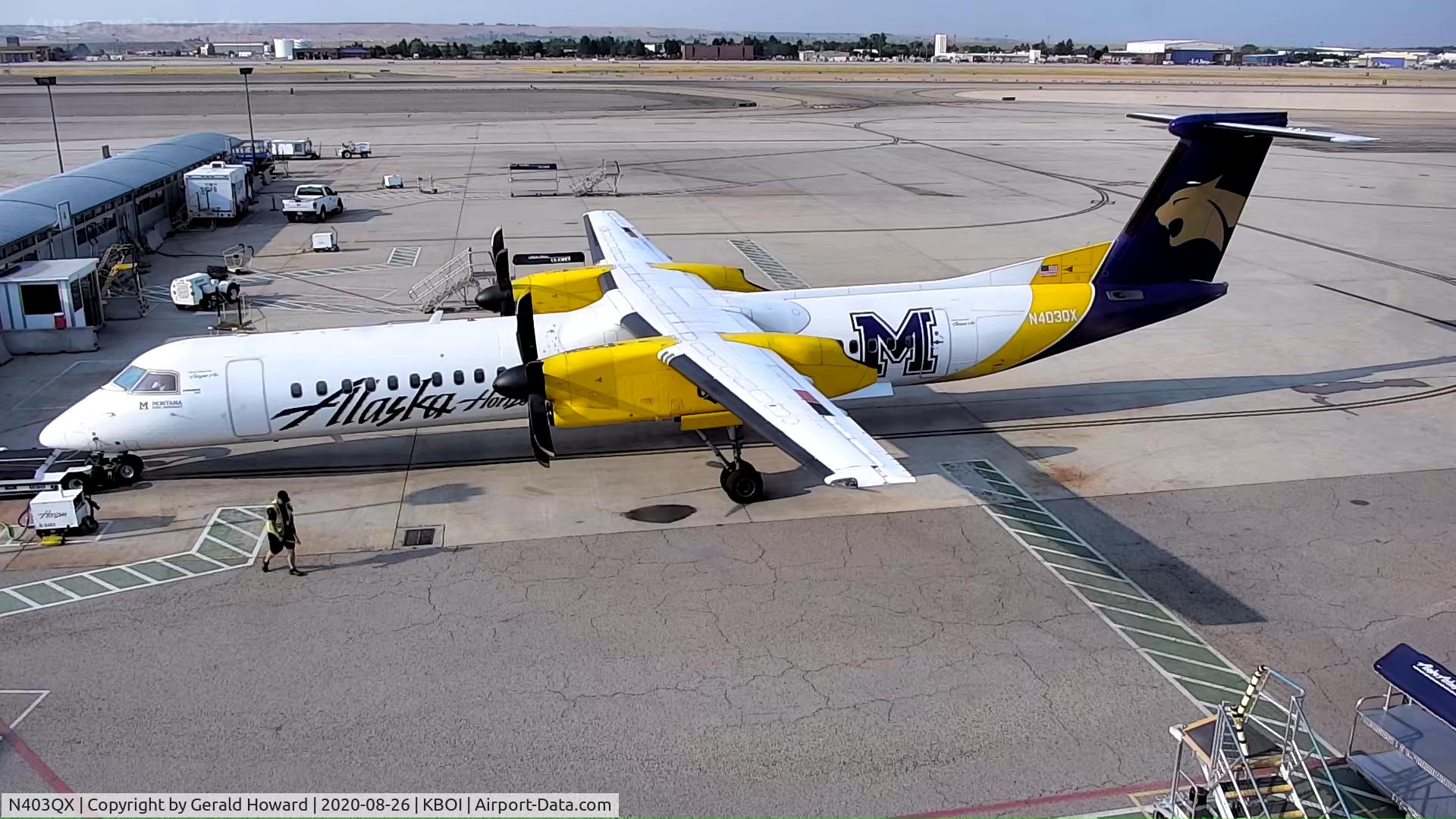 N403QX, 2001 De Havilland Canada DHC-8-402 Dash 8 C/N 4037, Last one out.