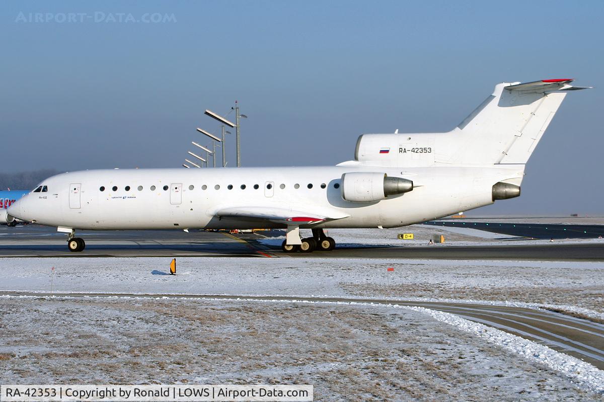 RA-42353, 1987 Yakovlev Yak-42 C/N 4520424711396, at salzburg